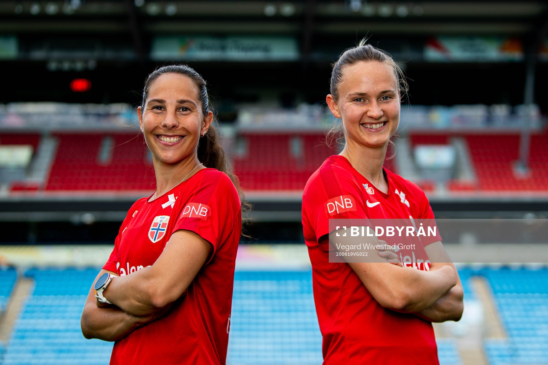 Ingrid Moe Wold and Caroline Graham Hansen of the Norwegian