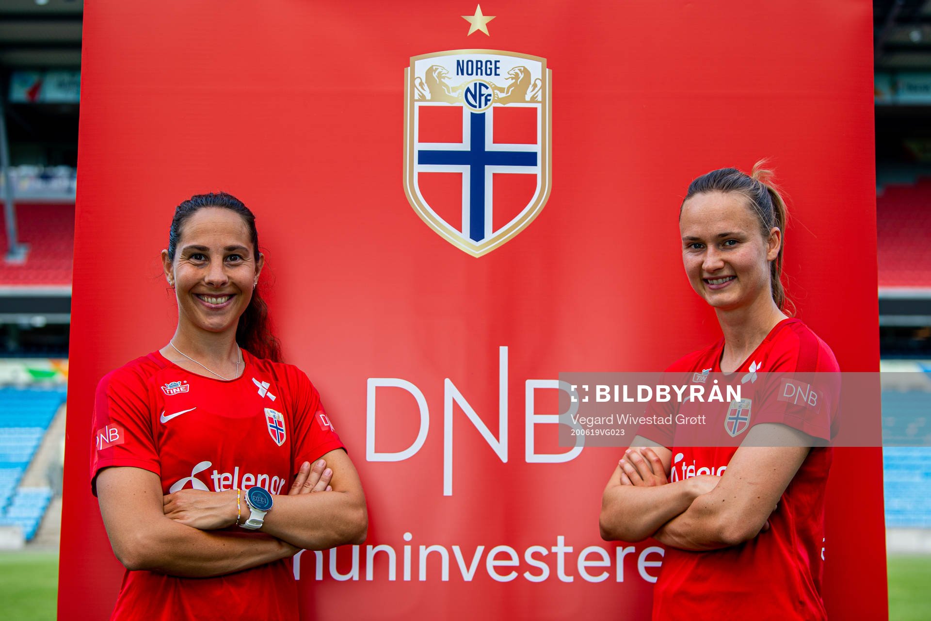 Ingrid Moe Wold and Caroline Graham Hansen of the Norwegian