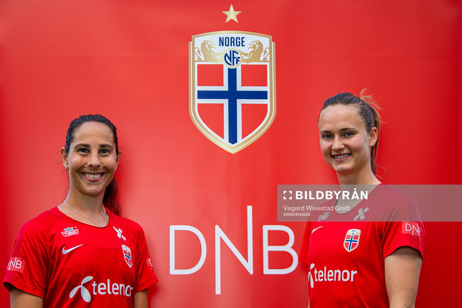 Ingrid Moe Wold and Caroline Graham Hansen of the Norwegian