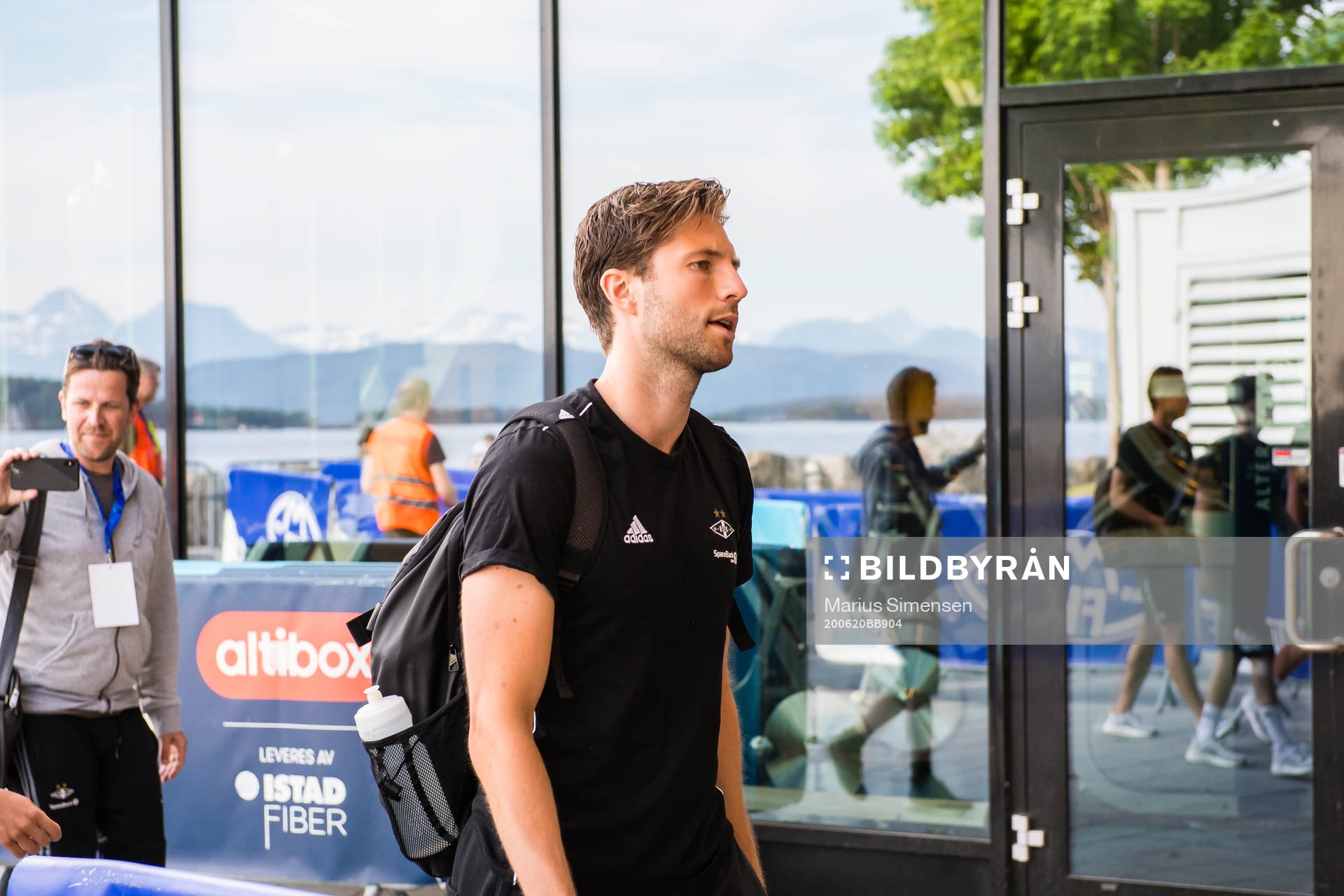 Marius Lundemo of Rosenborg arrives