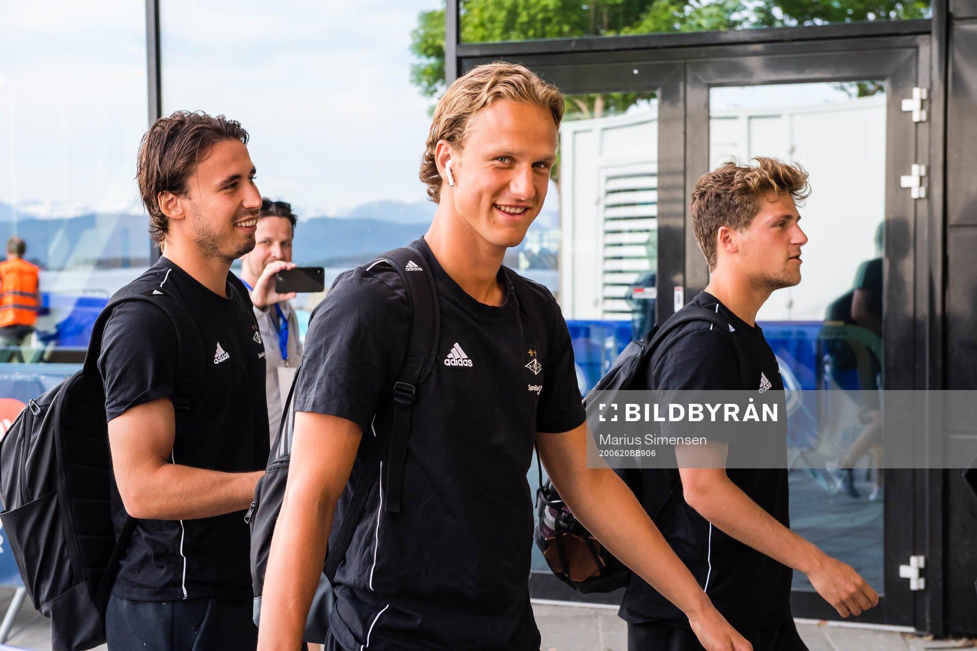 Erik Botheim of Rosenborg arrives