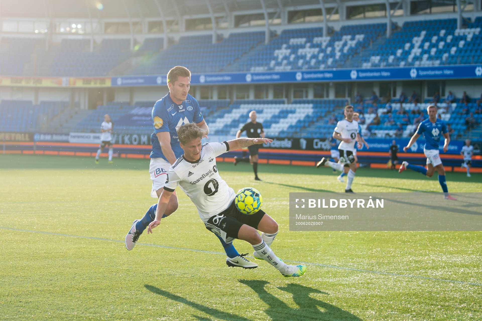 Kristoffer Haugen of Molde and Carl Johan Holse Justesen of