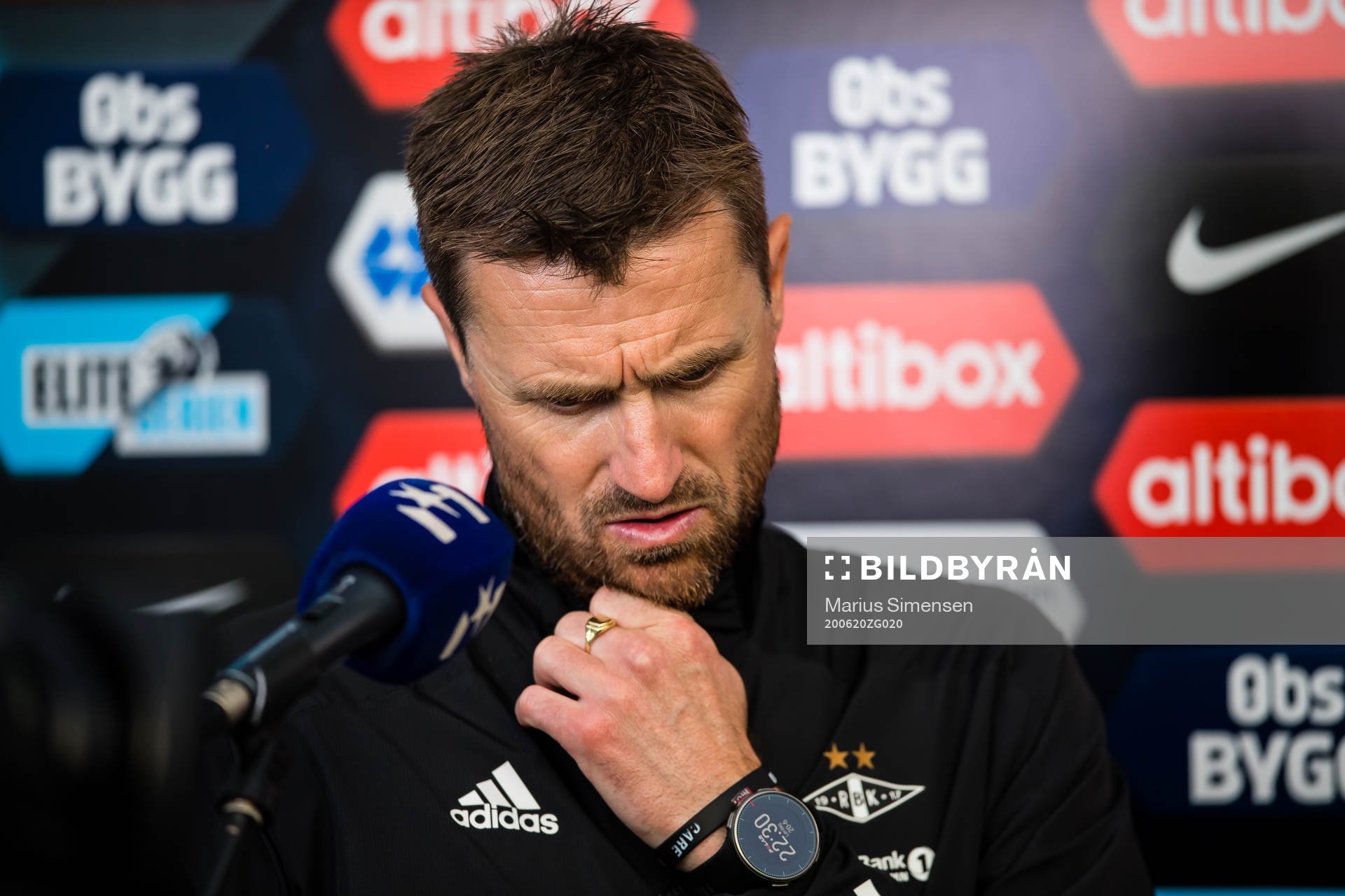 Eirik Horneland, head coach of Rosenborg, after the Eliteserien match between Molde and Rosenborg on June 20, 2020 in Molde.