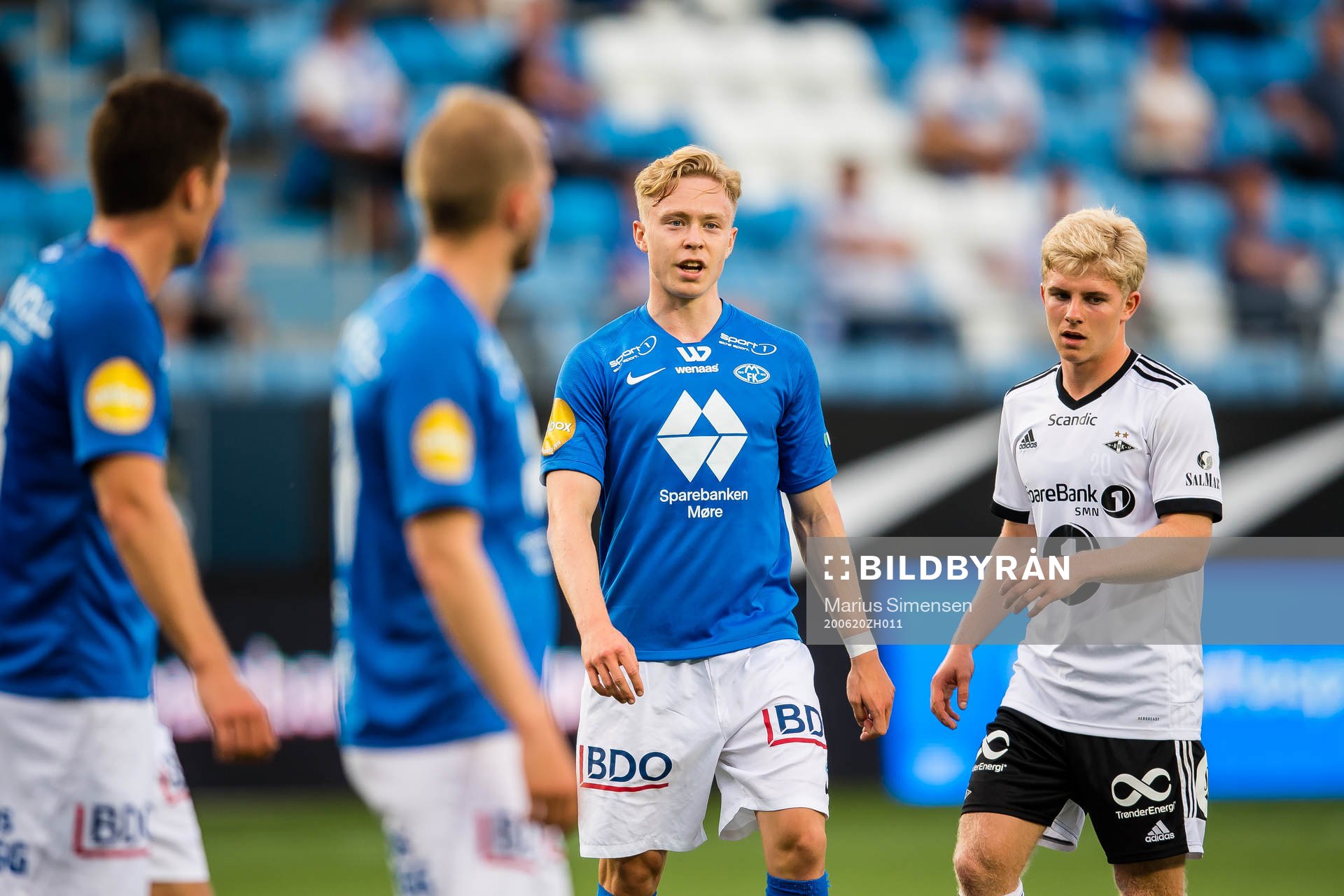 Ola Brynhildsen of Molde and Edvard Sandvik Tagseth of
