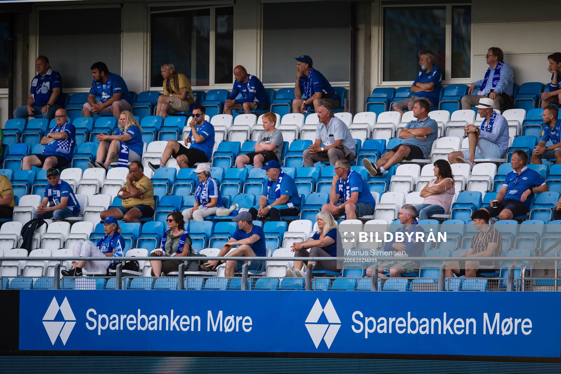 Spectators in the stands