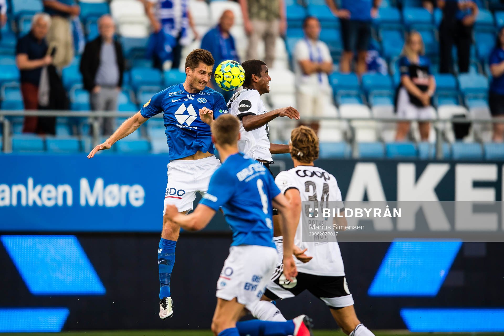 Kristoffer Haugen of Molde and Emil Konradsen Ceide of