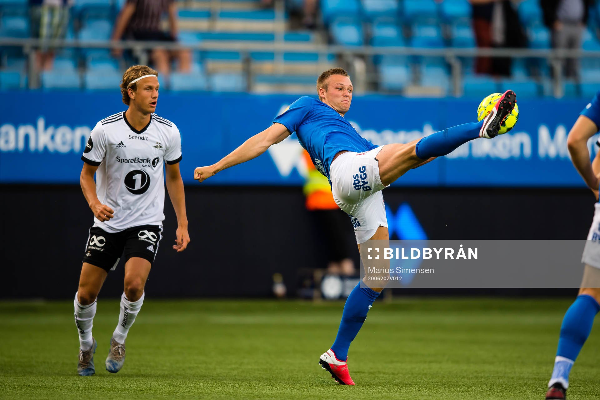 Erik Botheim of Rosenborg and Stian Rode Gregersen of Molde