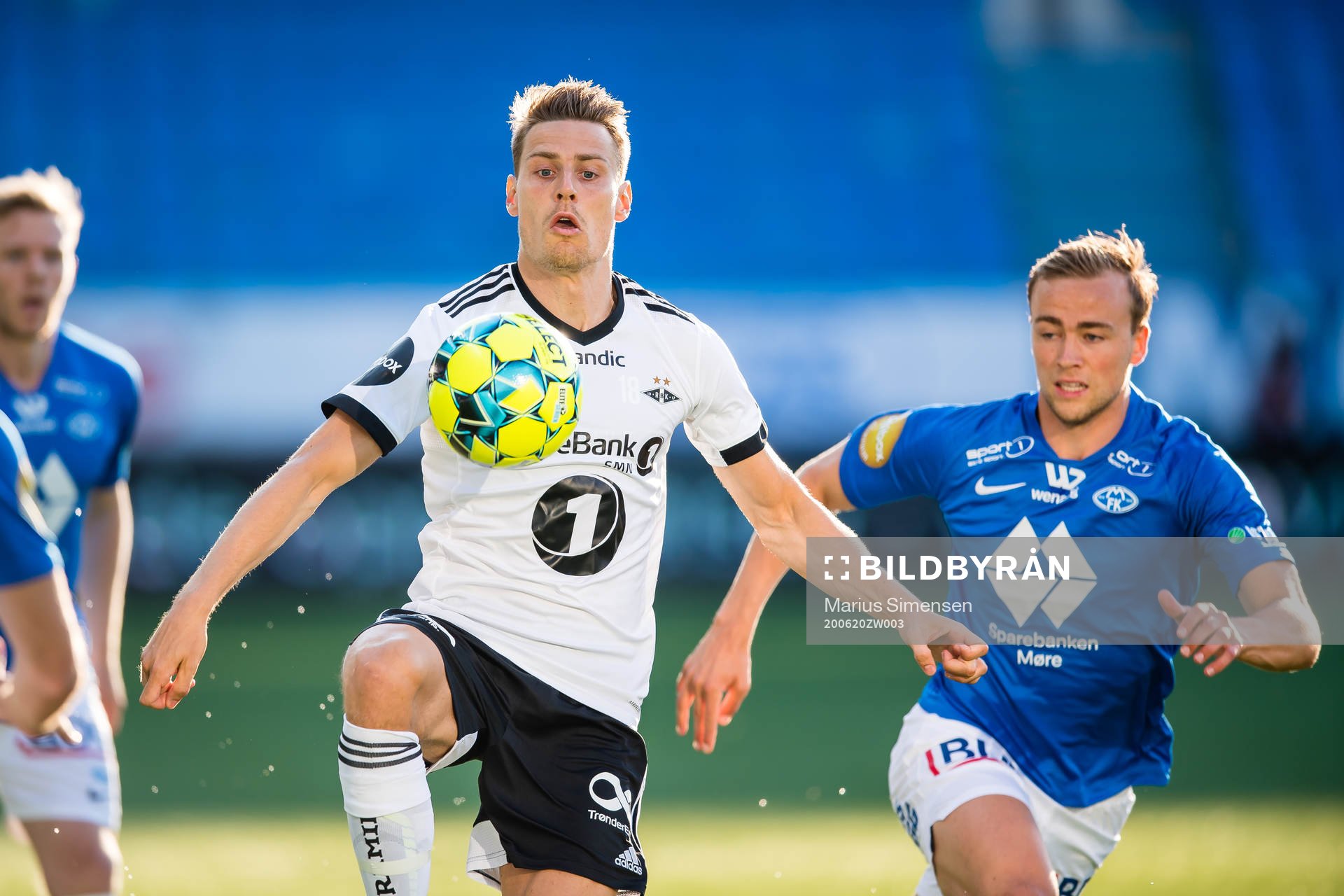 Kristoffer Zachariassen of Rosenborg and Martin Skjelbreid