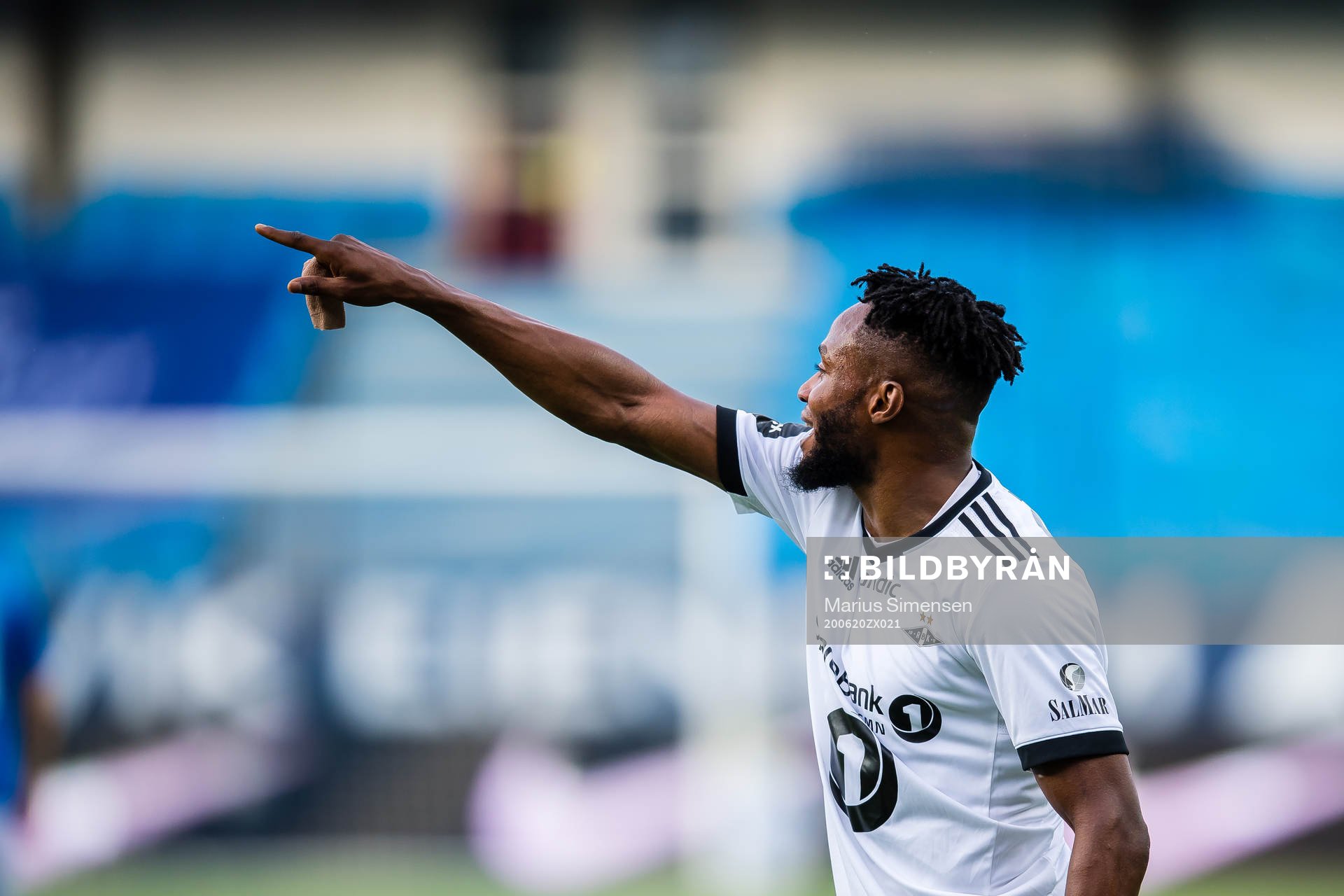 Samuel Adeniyi Adegbenro of Rosenborg during the Eliteserien match between Molde and Rosenborg on June 20, 2020 in Molde.