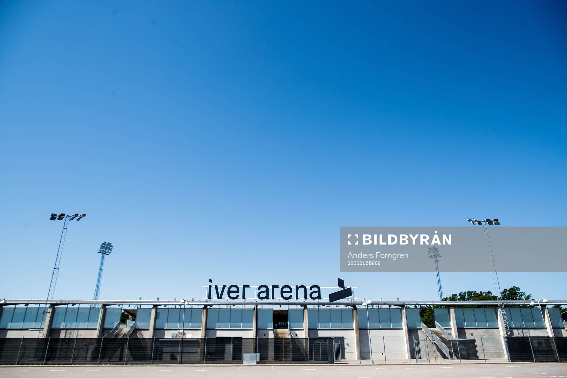 Iver Arena innan fotbollsmatchen i Superettan  mellan