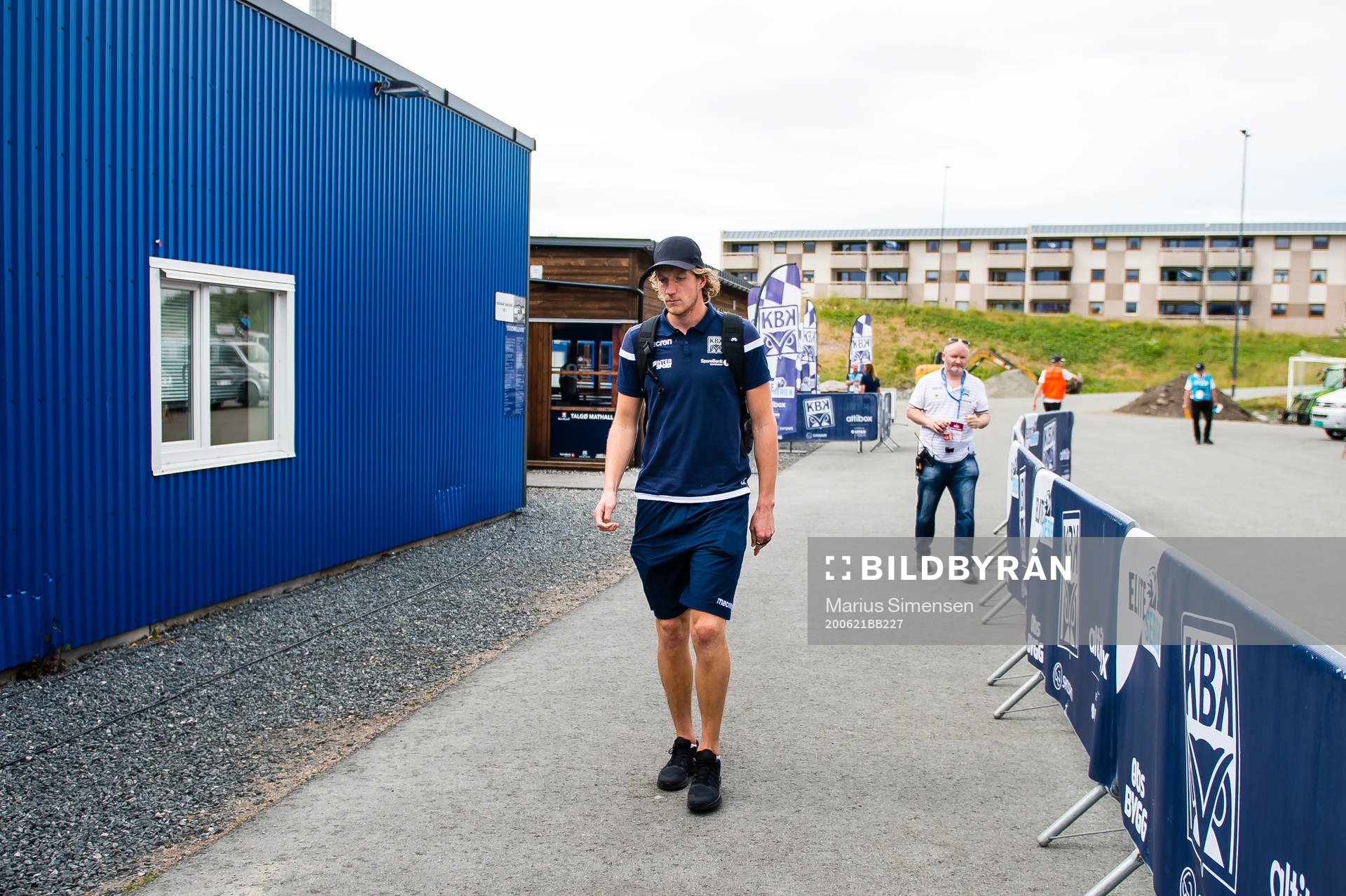 Eirik Holmen Johansen of Kristiansund arrives