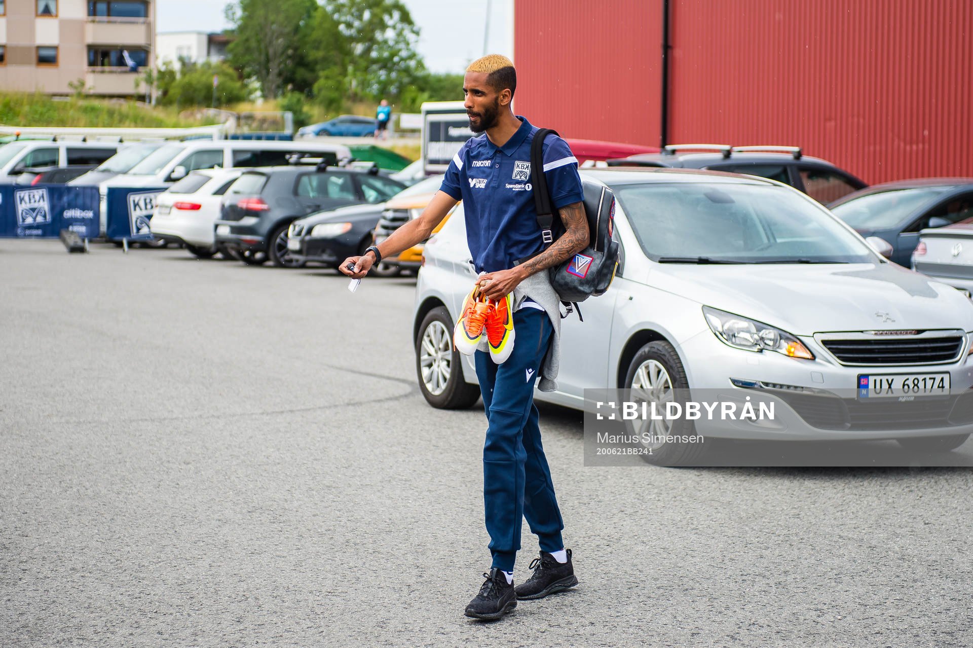 Amahl William D'Vaz Pellegrino of Kristiansund arrives