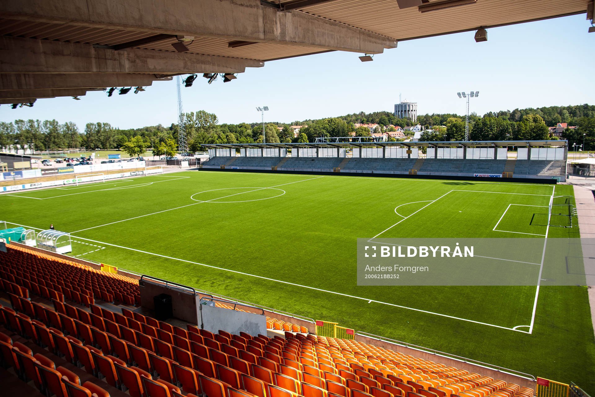 Iver Arena innan fotbollsmatchen i Superettan  mellan