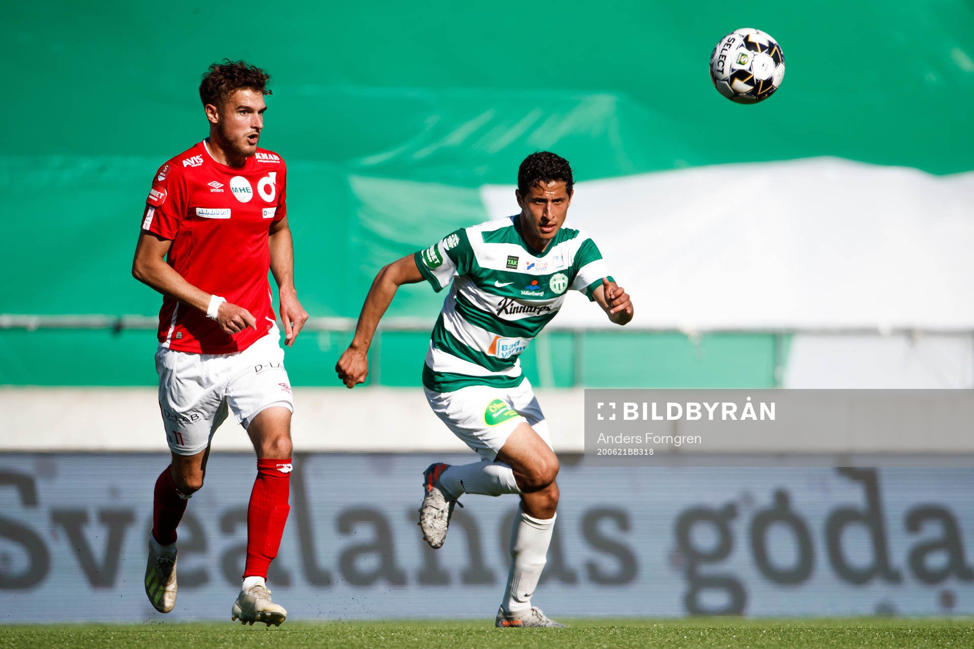 Degerfors Christos Gravius och Västerås Ahmed Awad