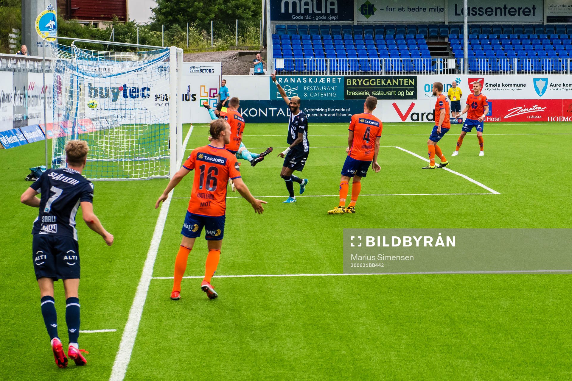 Amahl William D'Vaz Pellegrino of Kristiansund celebrates
