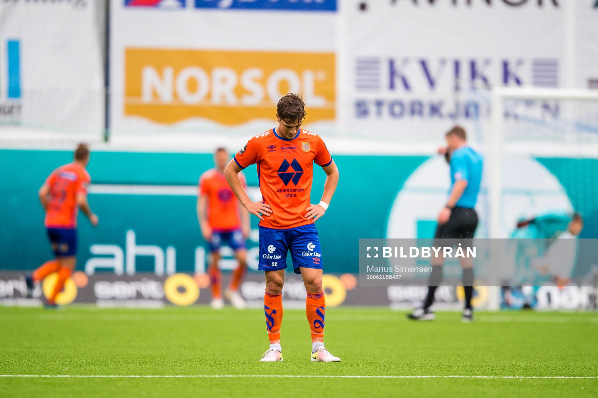 Sigurd Hauso Haugen of Aalesund looks dejected