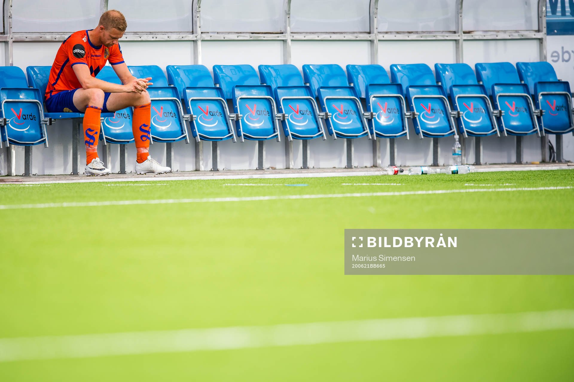 Peter Orry Larsen of Aalesund looks dejected