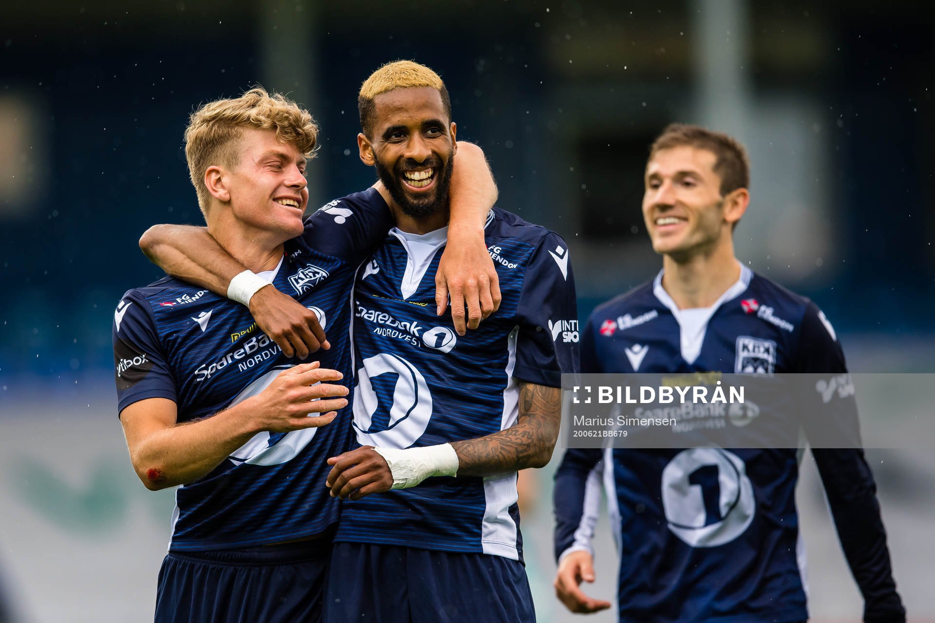 Sondre Sørli of Kristiansund celebrates