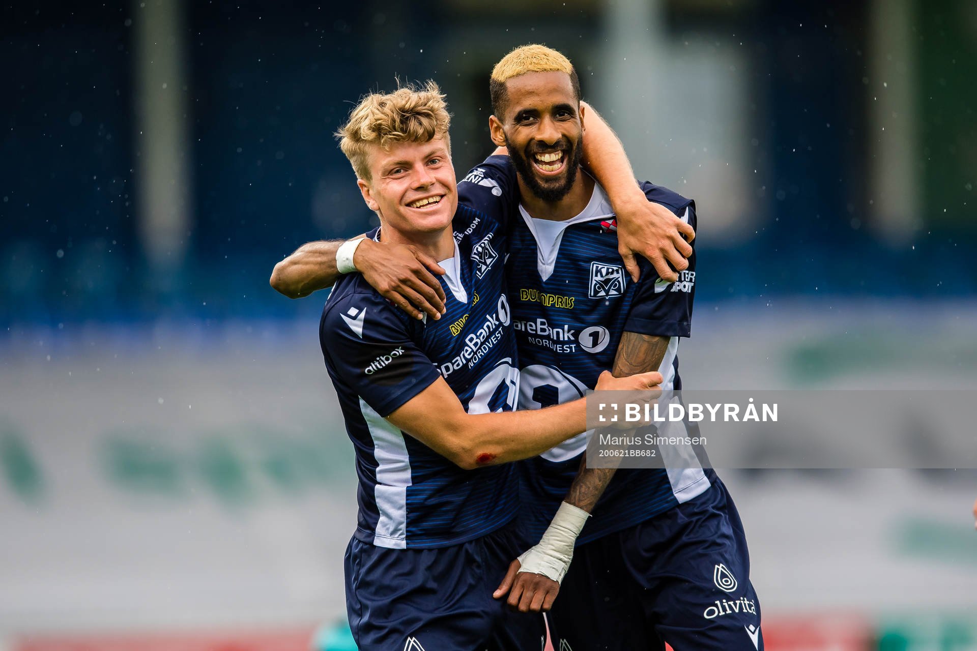 Sondre Sørli of Kristiansund celebrates