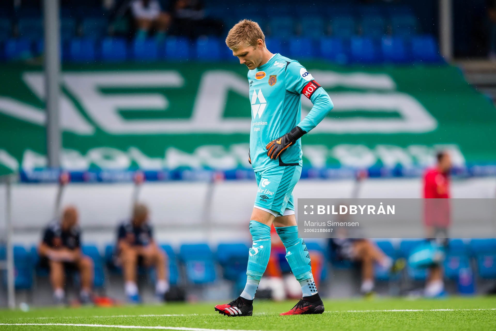 Andreas Lie of Aalesund looks dejected