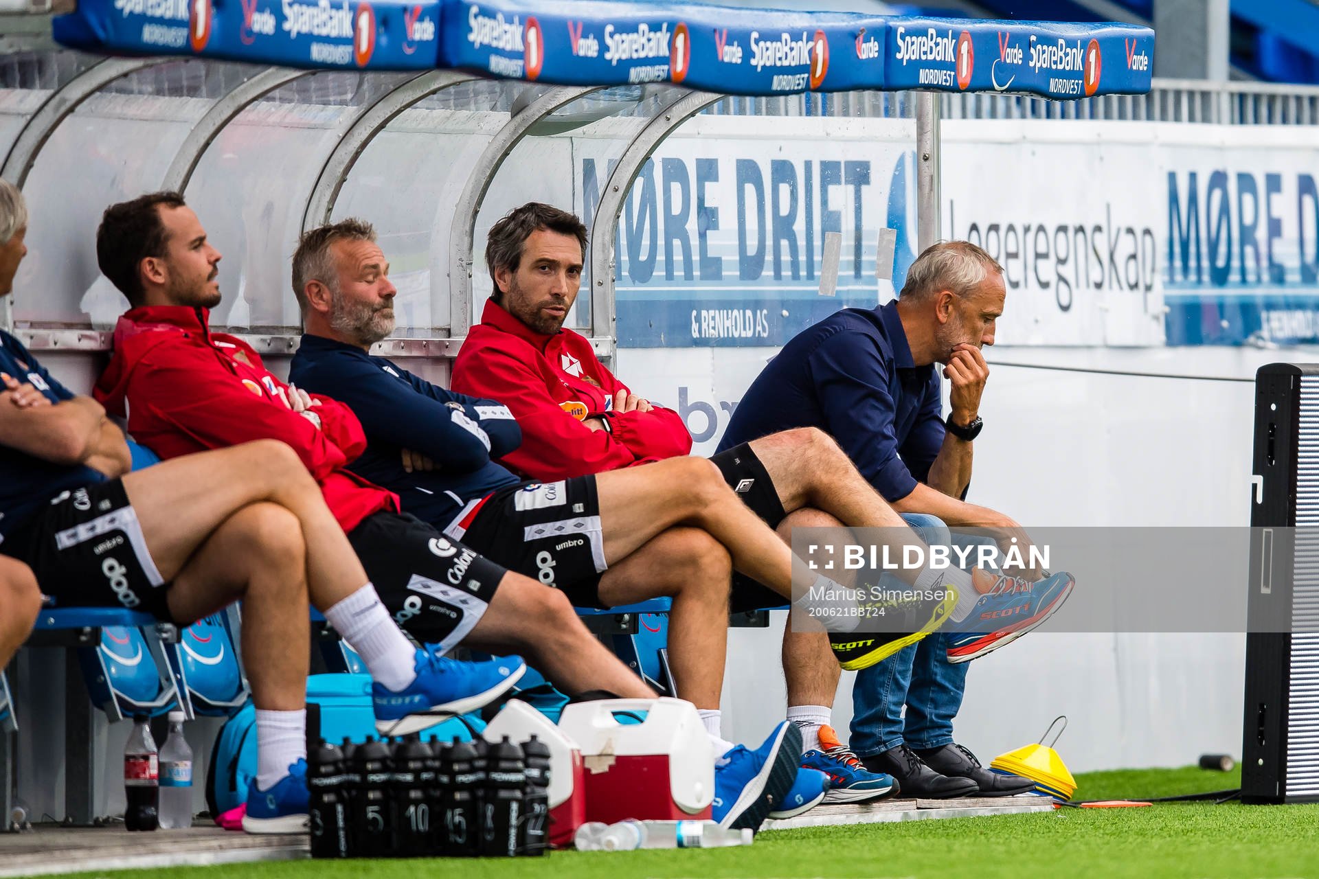 Lars Bohinen, head coach of Aalesund, looks dejected