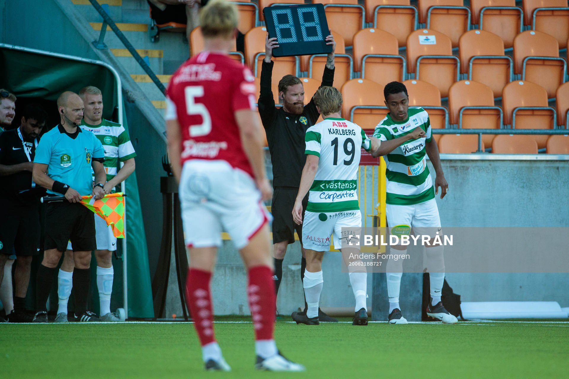 under fotbollsmatchen i Superettan  mellan Västerås SK
