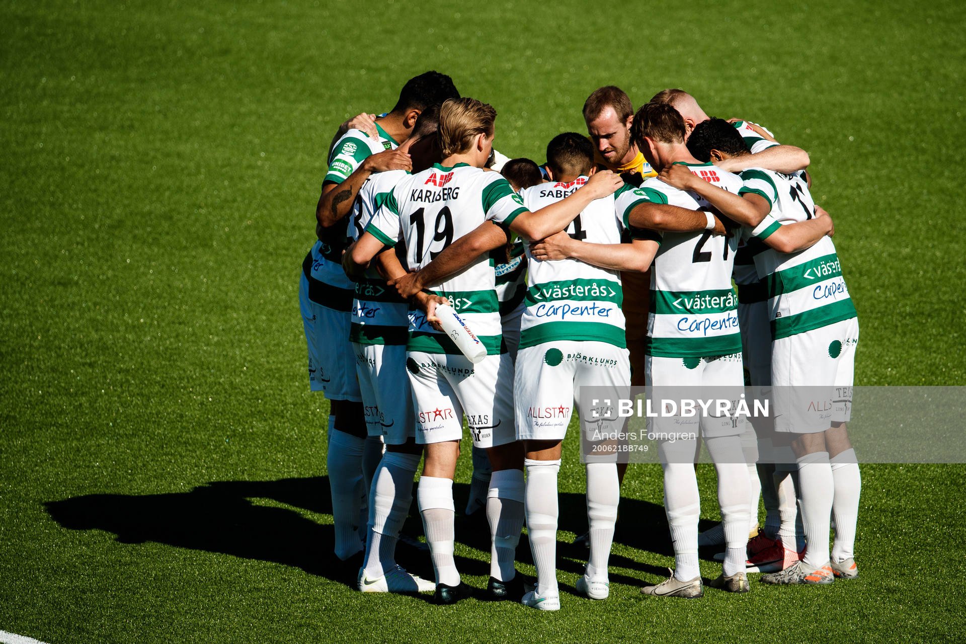 Västerås innan fotbollsmatchen i Superettan  mellan