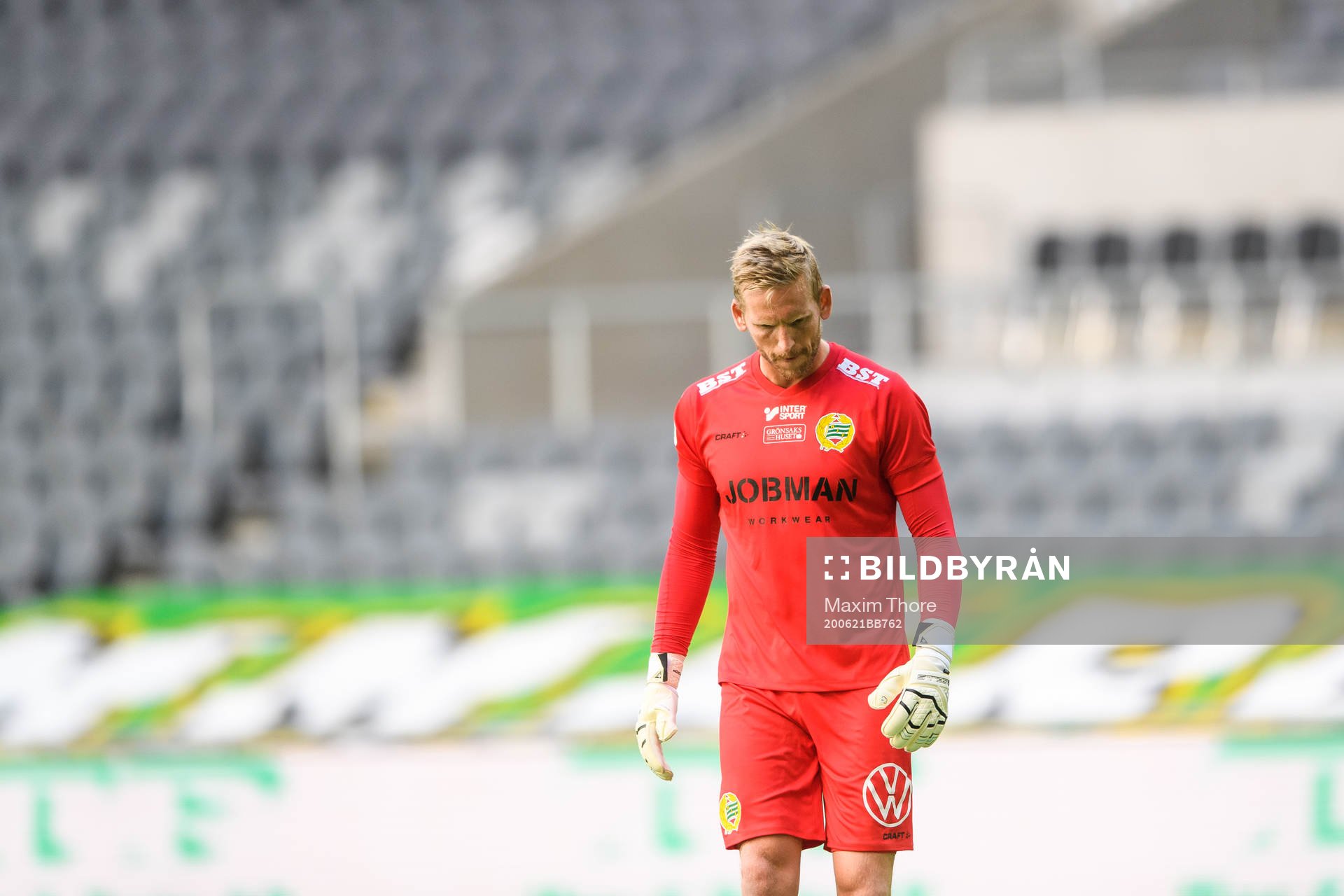 Hammarbys målvakt David Ousted deppar