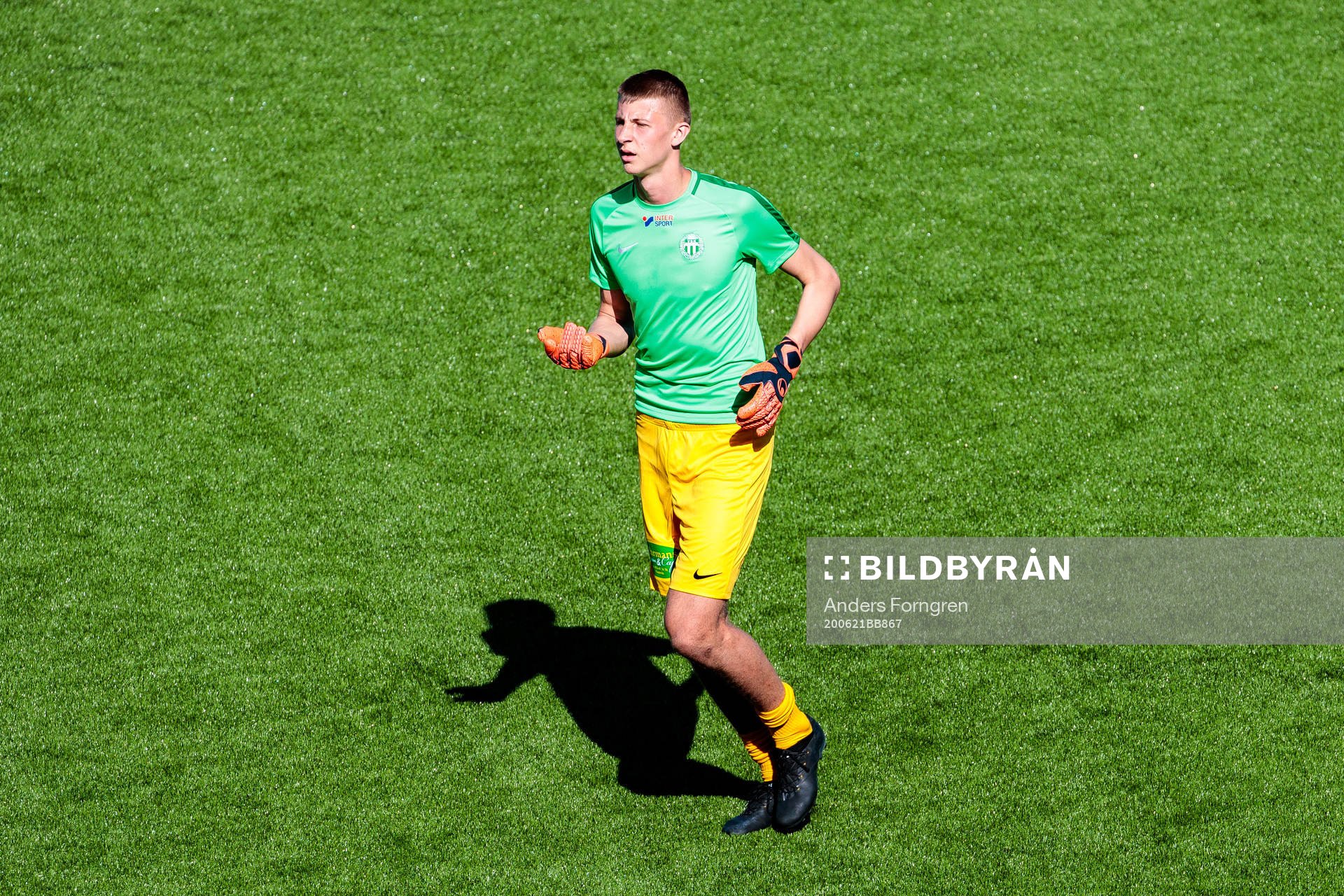 Västerås Viktor Selin innan fotbollsmatchen i Superettan