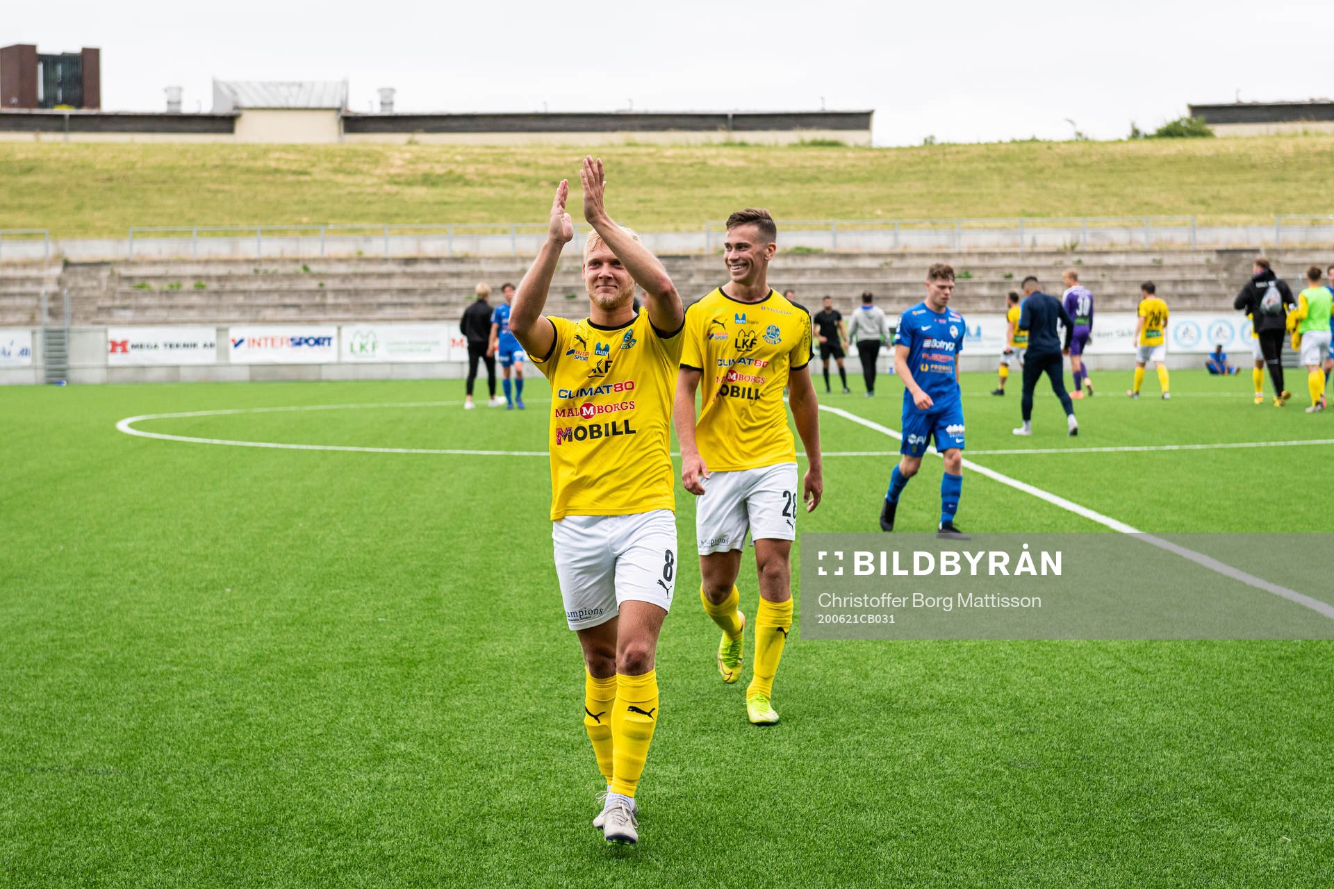 Lunds Jesper Möller och Jakob Ottosson jublar