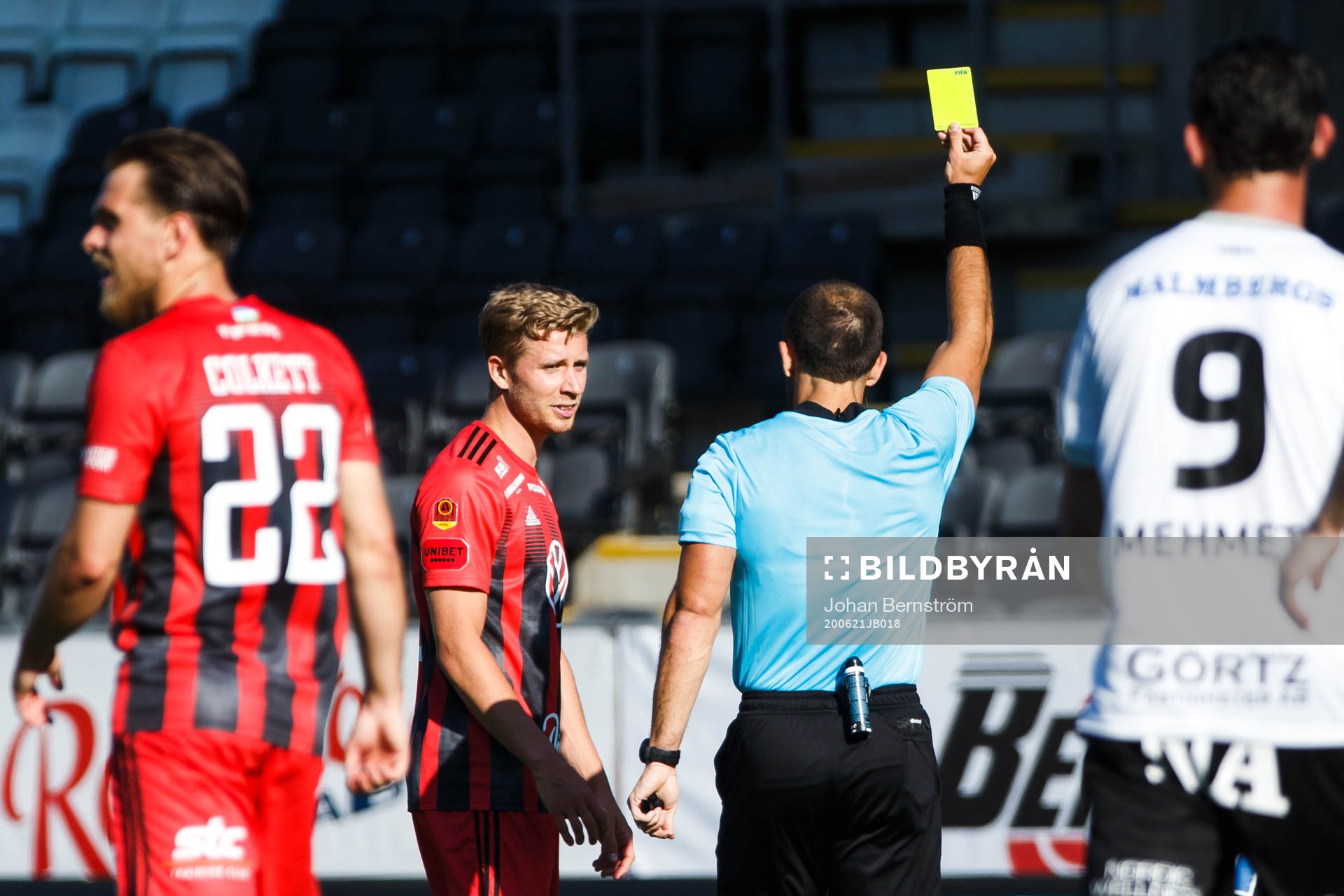 Östersunds Ludvig Fritzson får en varning