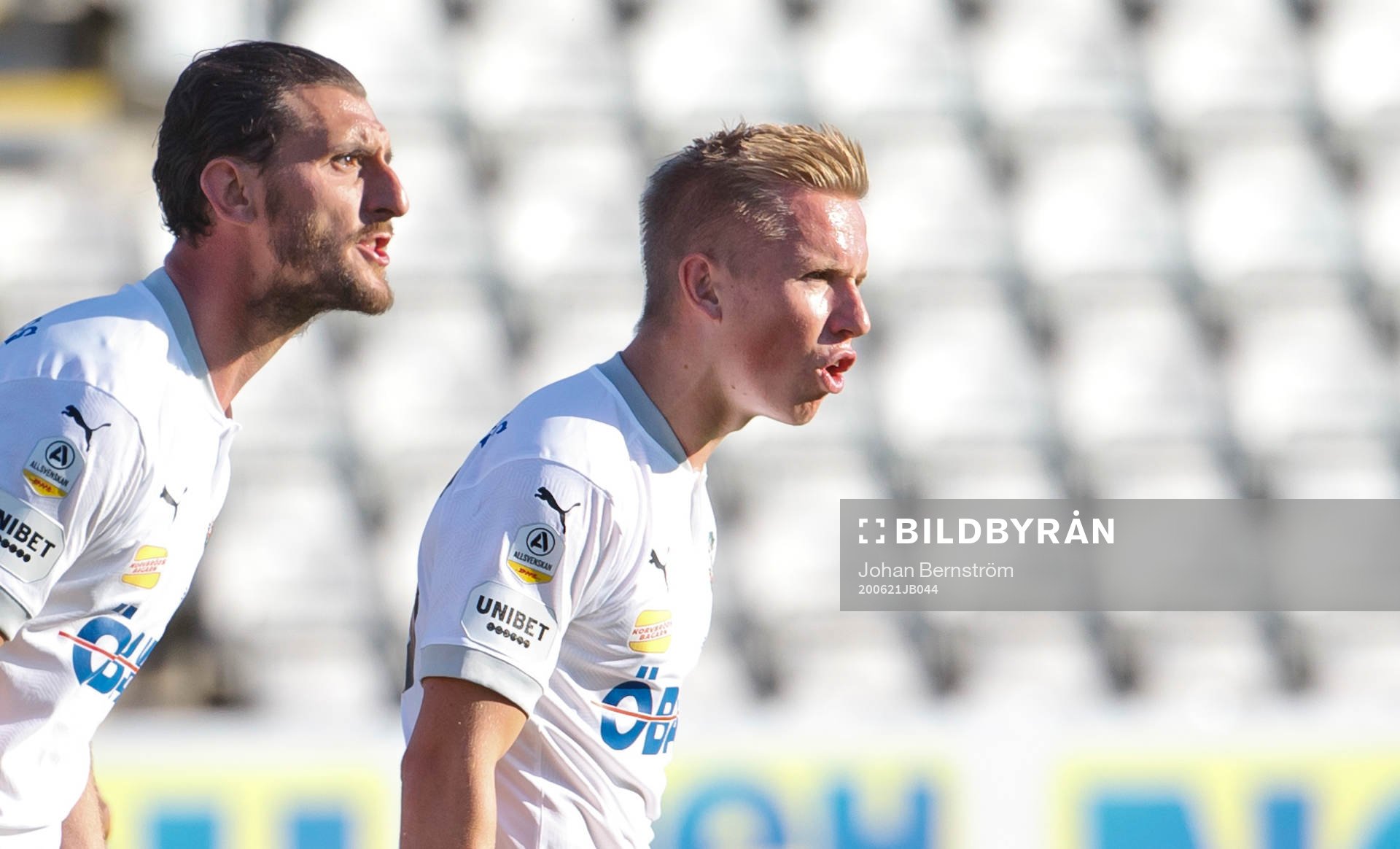 Örebros Agon Mehmeti och David Seger reagerar