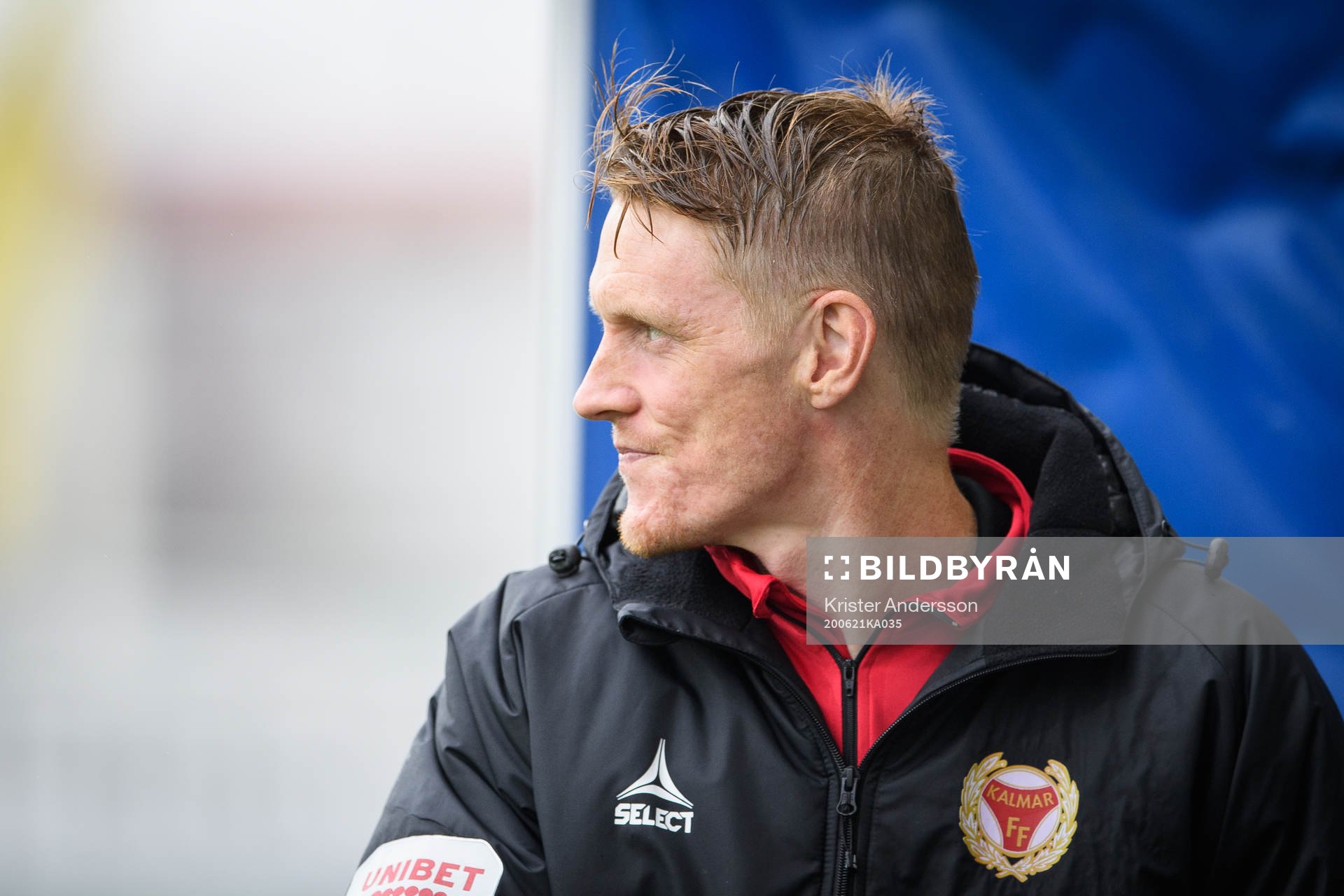 Kalmars Rasmus Elm före fotbollsmatchen i Allsvenskan
