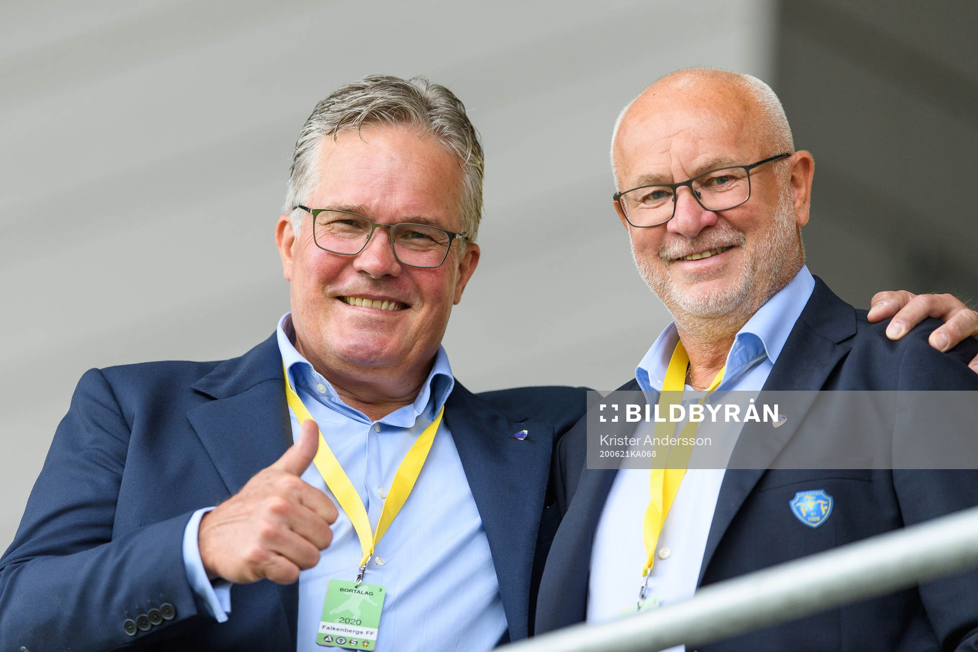 Falkenbergs ordförande Patrik Hannell och sportchef Håkan