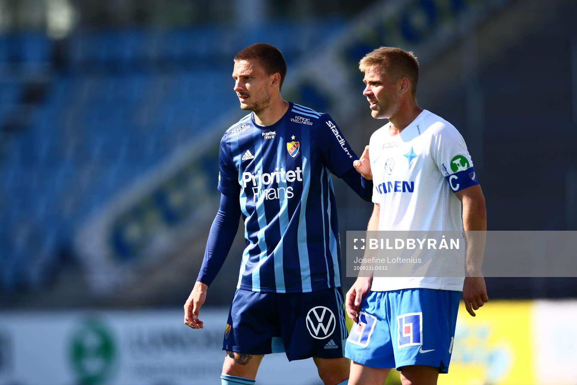 Djurgårdens Erik Berg och IFK Norrköpings Christoffer