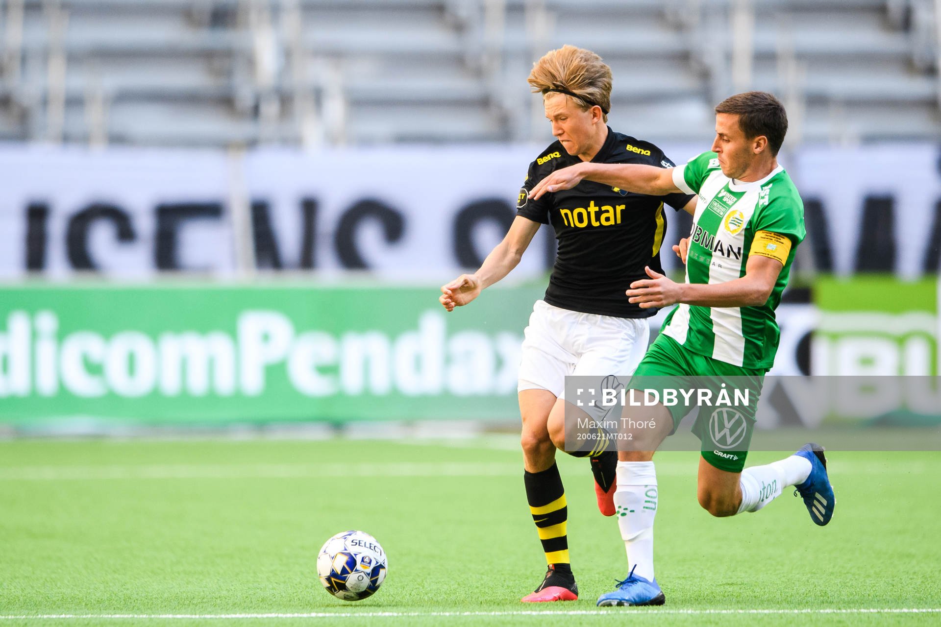 s Tom Strannegård och Hammarbys Jeppe Andersen