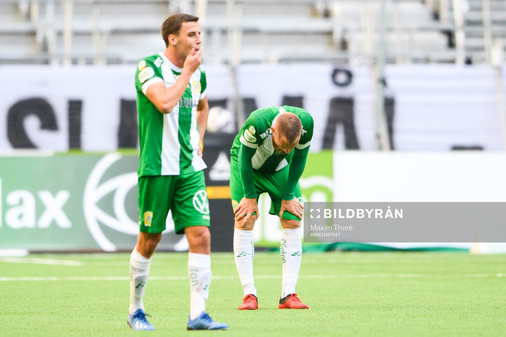 Hammarbys Jeppe Andersen och David Fällman deppar