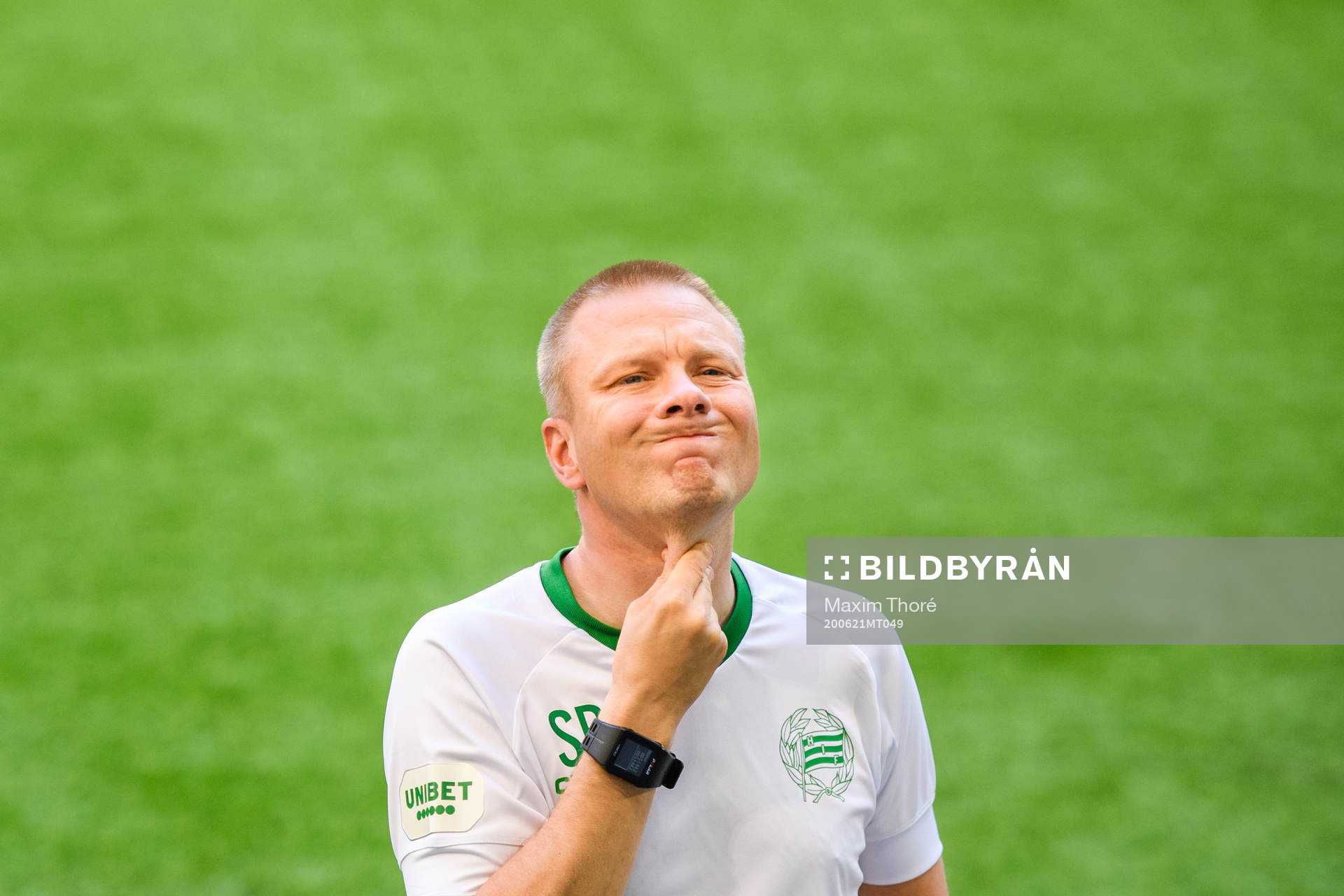 Hammarbys tränare Stefan Billborn deppar