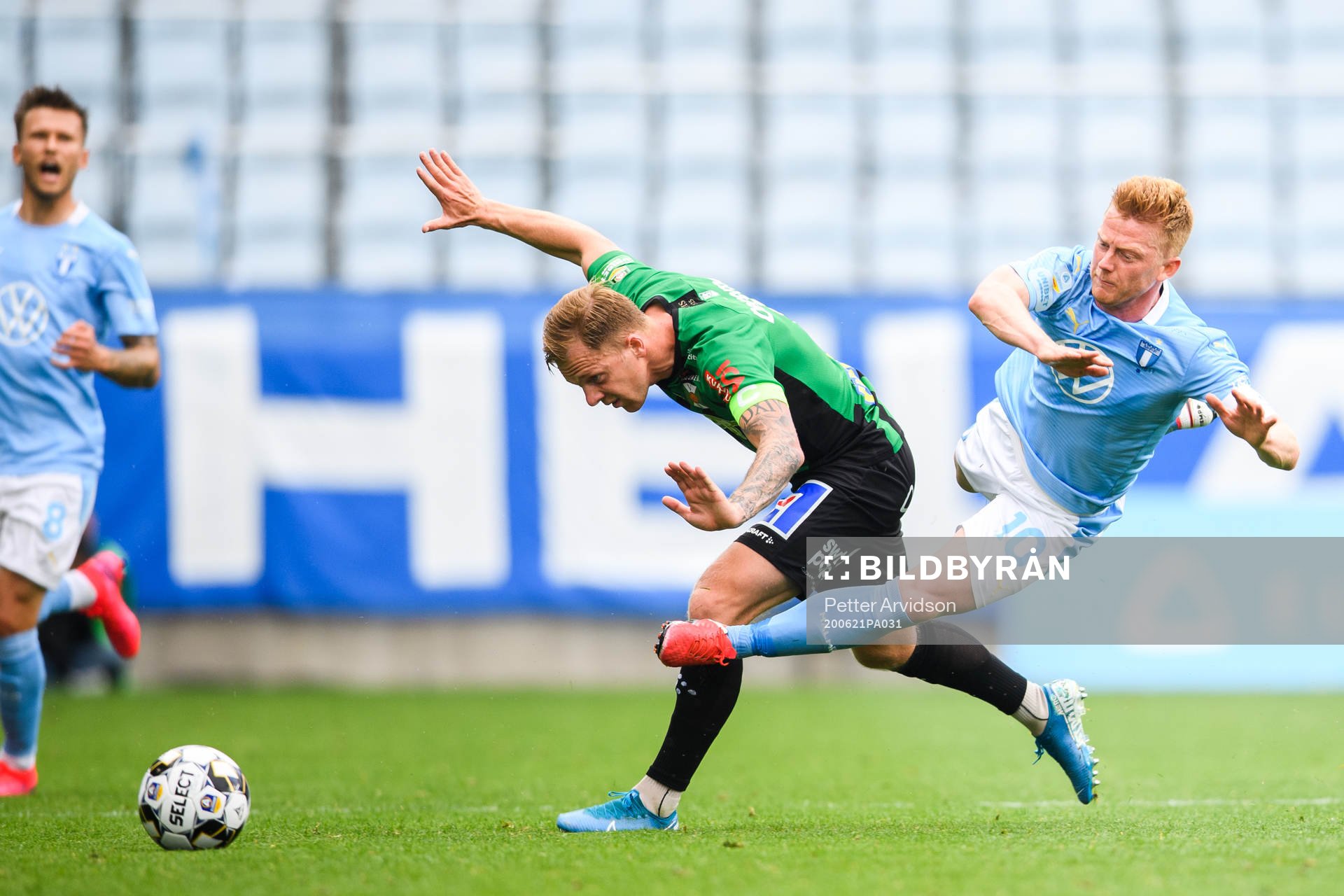 Varbergs Jesper Modig och Malmö FFs Anders Christiansen