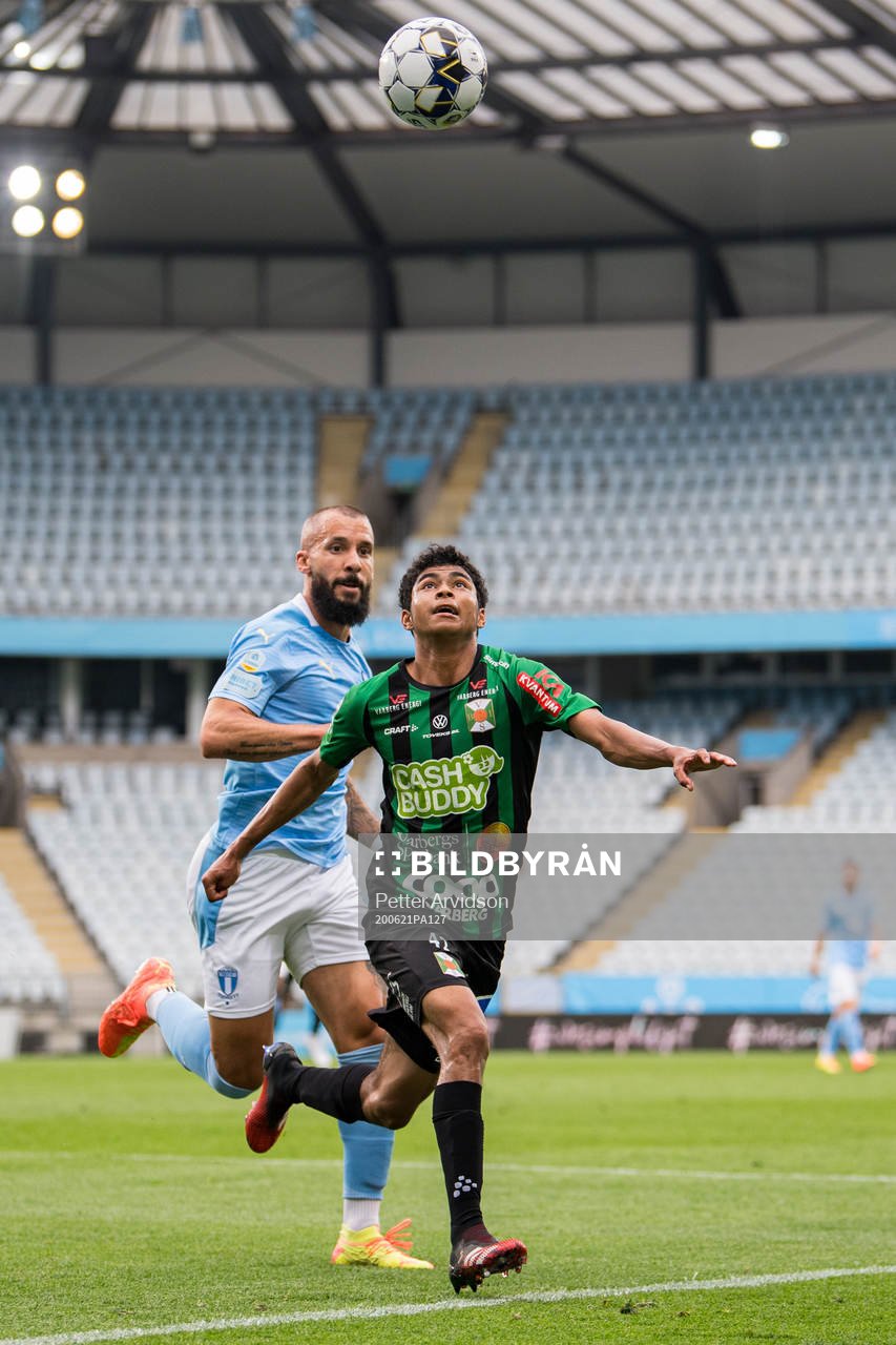 Varbergs Keanin Ayer Boya och Malmö FFs Guillermo Molins