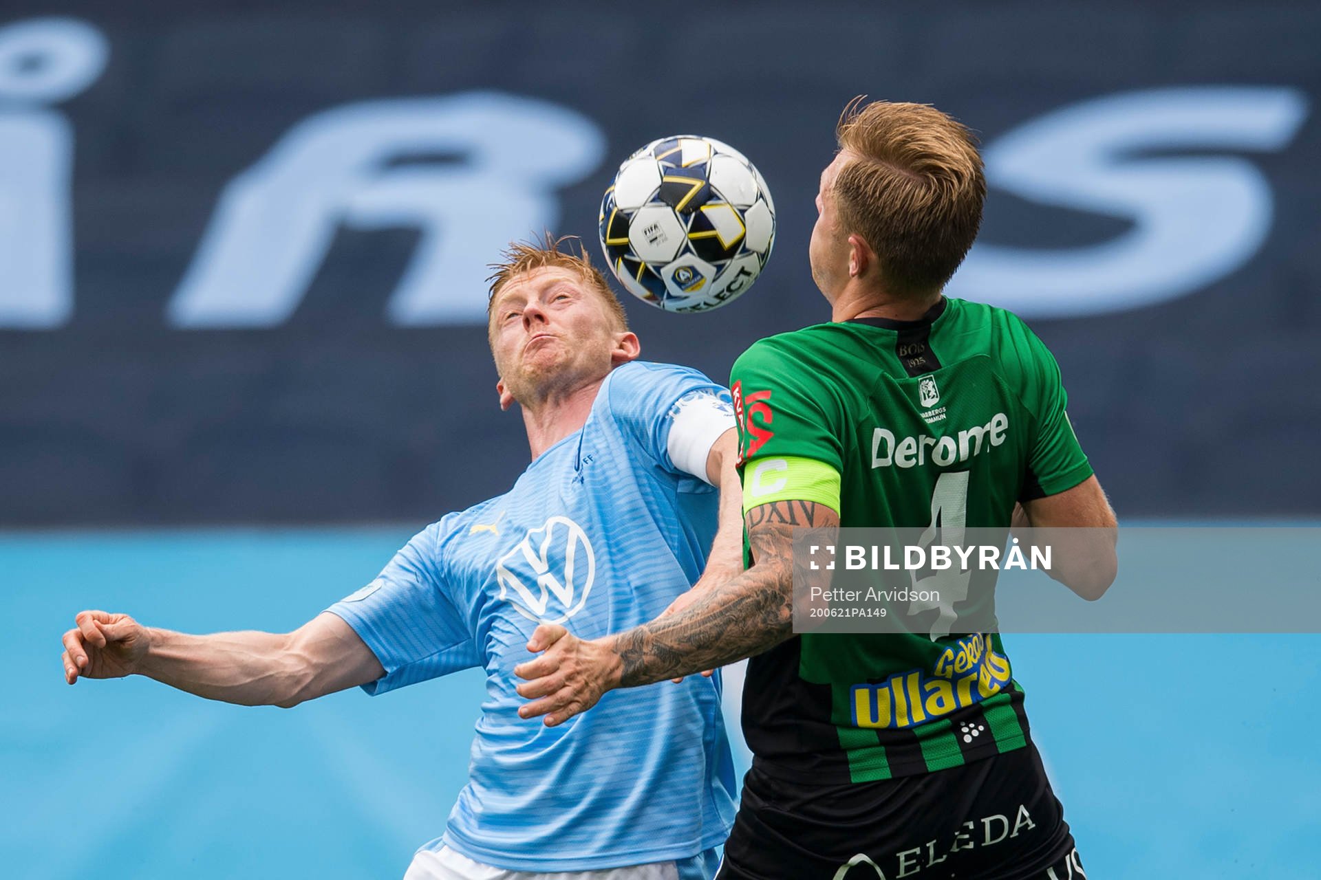 Malmö FFs Anders Christiansen och Varbergs Jesper Modig