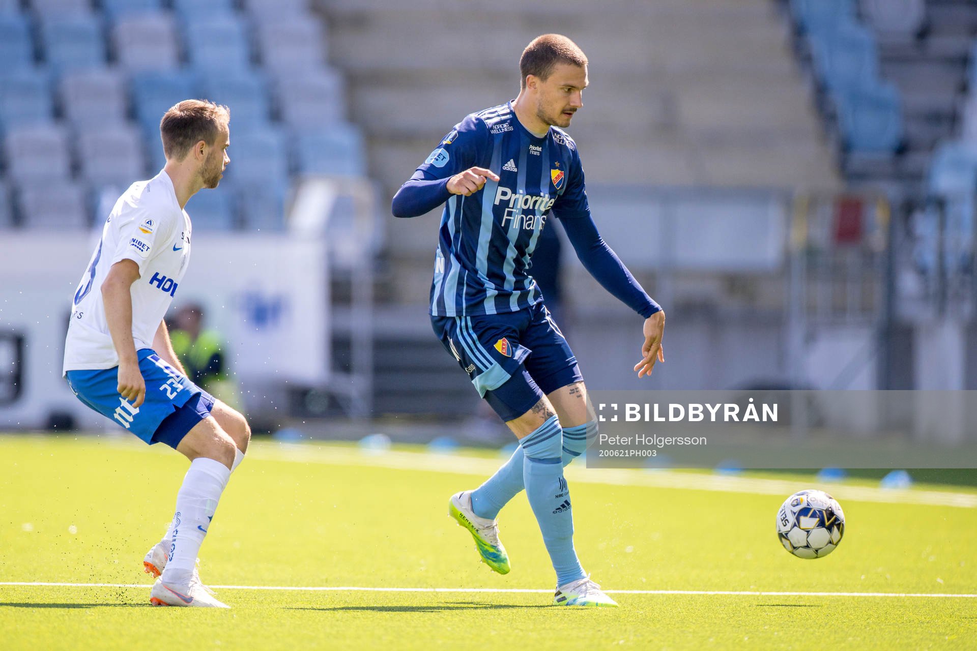 IFK Norrköpings Andreas Blomqvist och Djurgårdens Erik