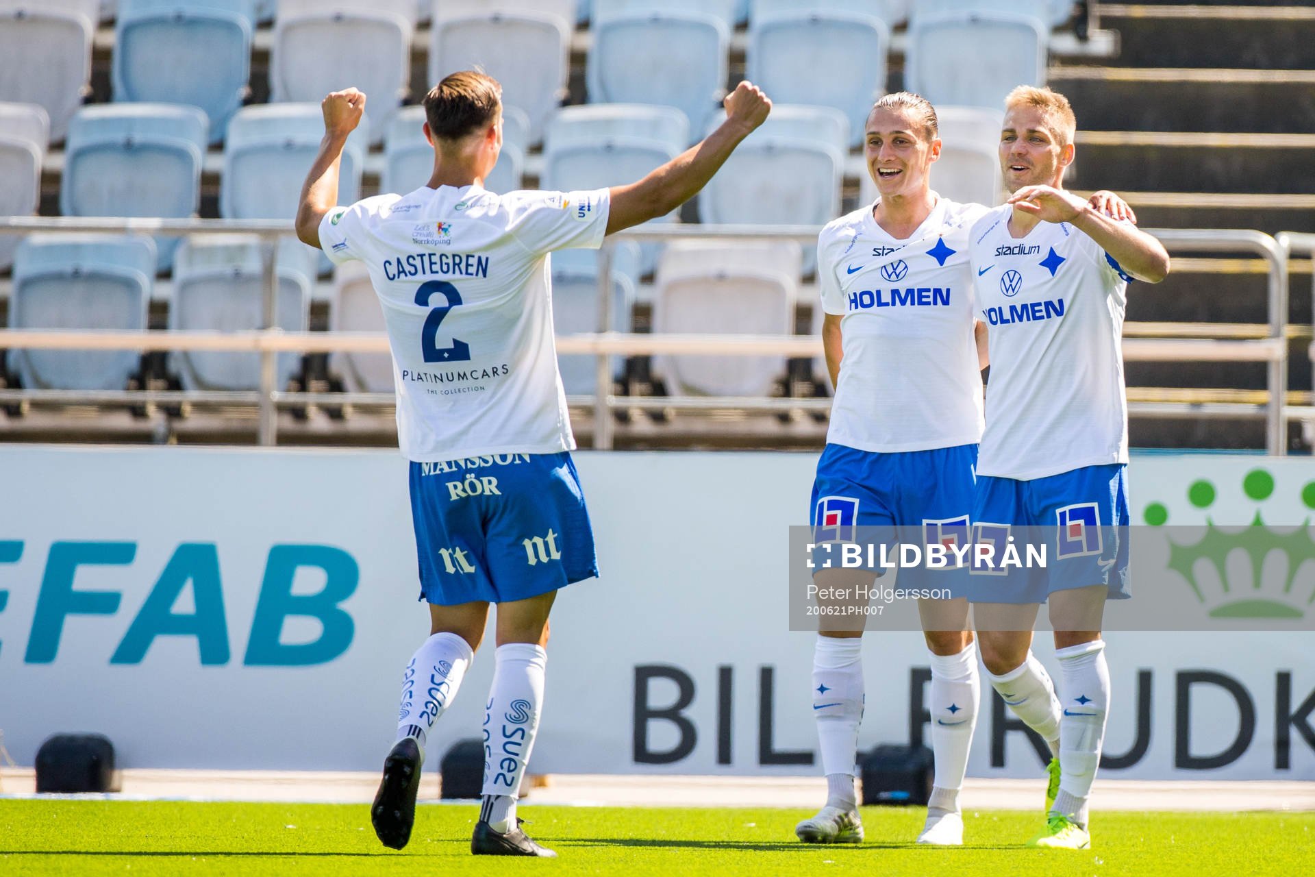 IFK Norrköpings Henrik Castegren , Jonathan Levi och