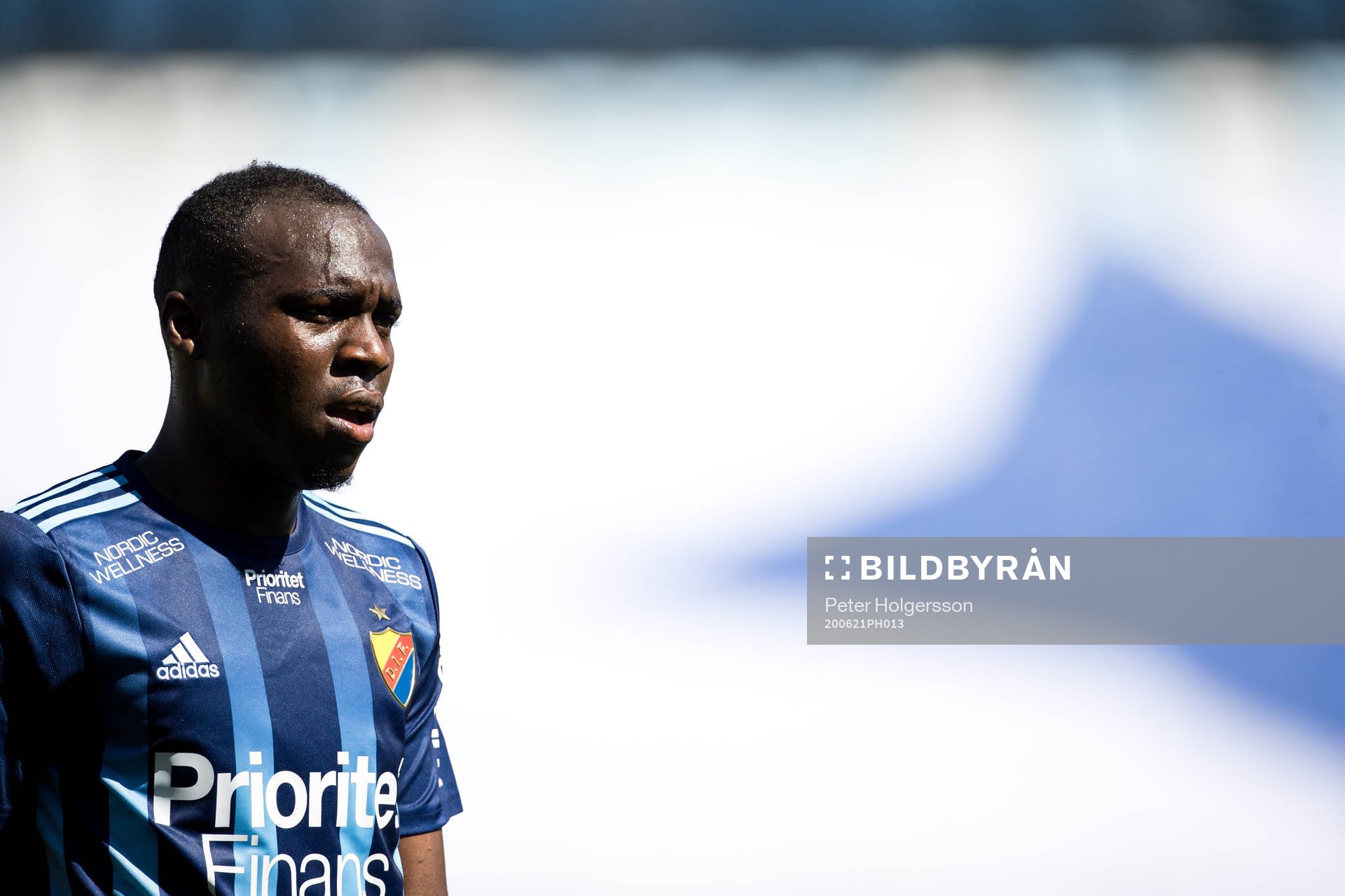 Djurgårdens Edward Chilufya deppar