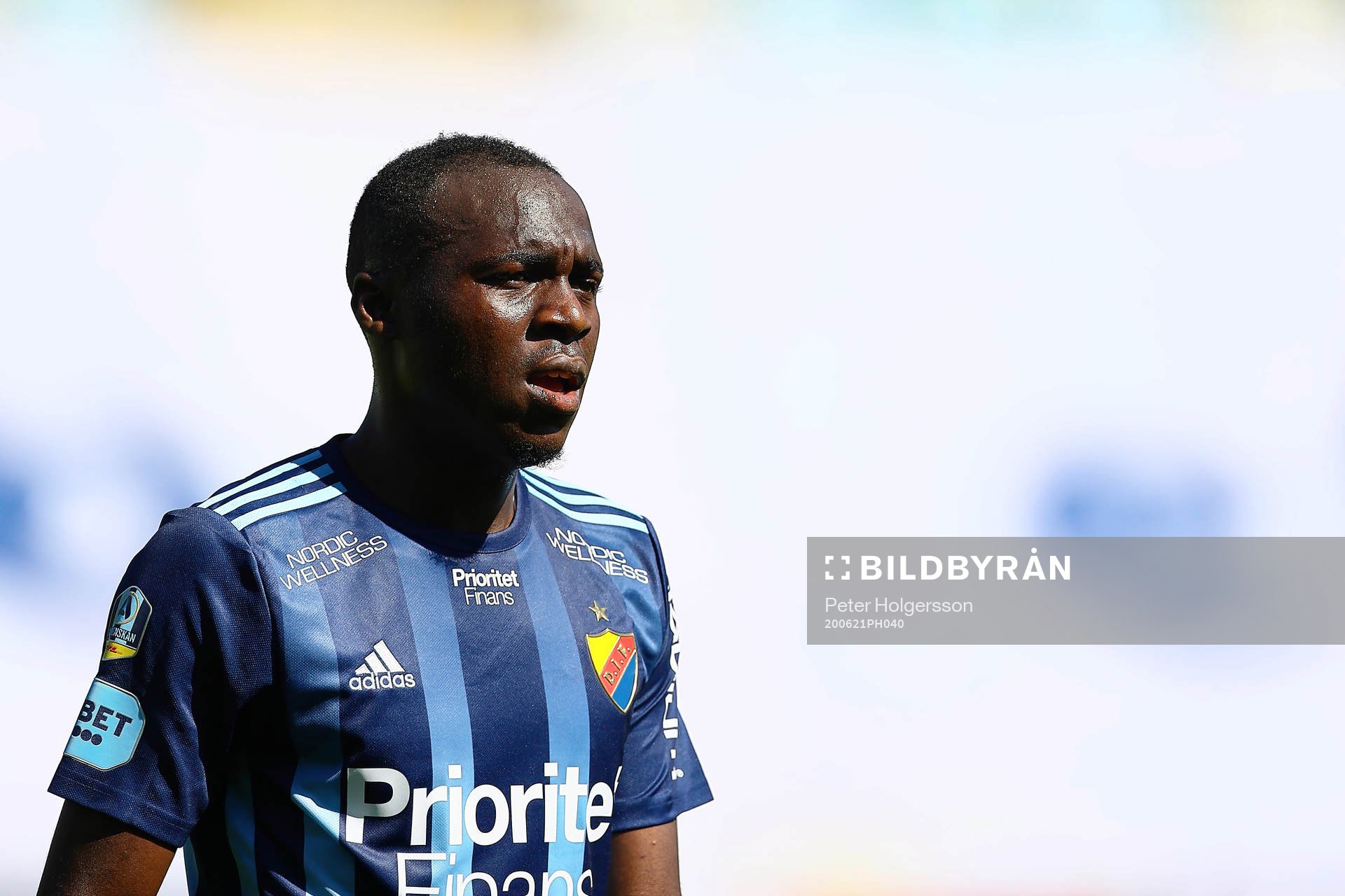Djurgårdens Edward Chilufya deppar