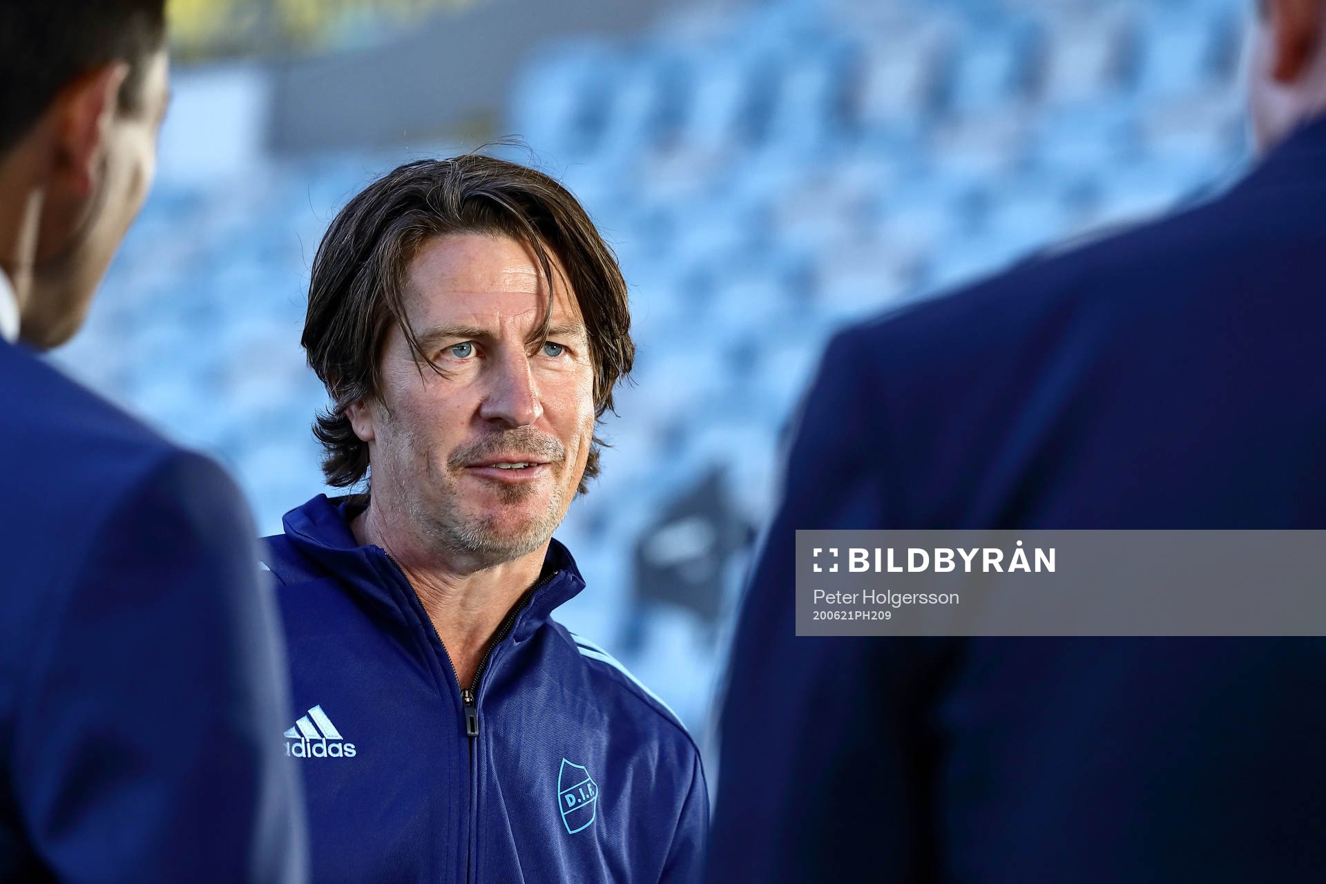 Djurgårdens tränare Thomas Lagerlöf under fotbollsmatchen i Allsvenskan mellan IFK Norrköping och Djurgården den 21 juni 2020 i Norrköping.