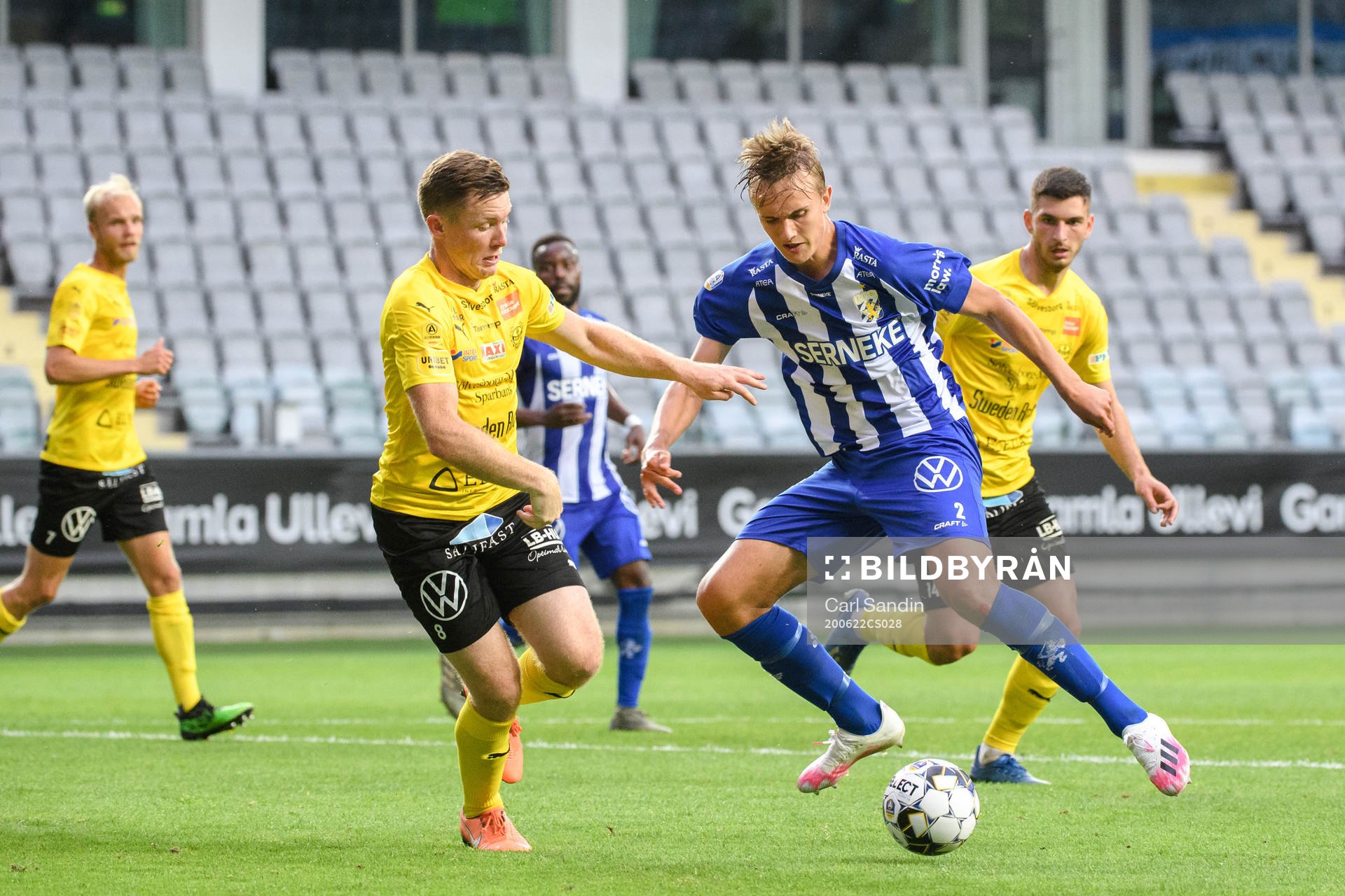 Mjällbys Viktor Agardius  och IFK Göteborgs Jesper