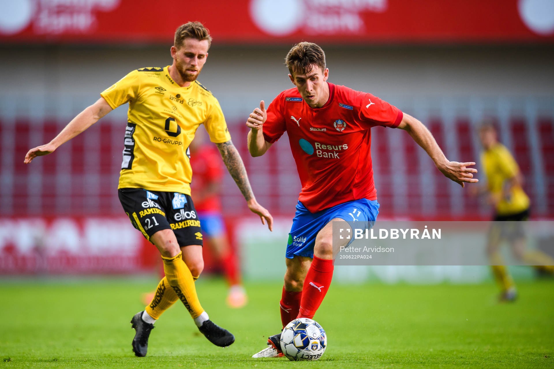 Elfsborgs Rasmus Alm och Helsingborgs Adam Eriksson