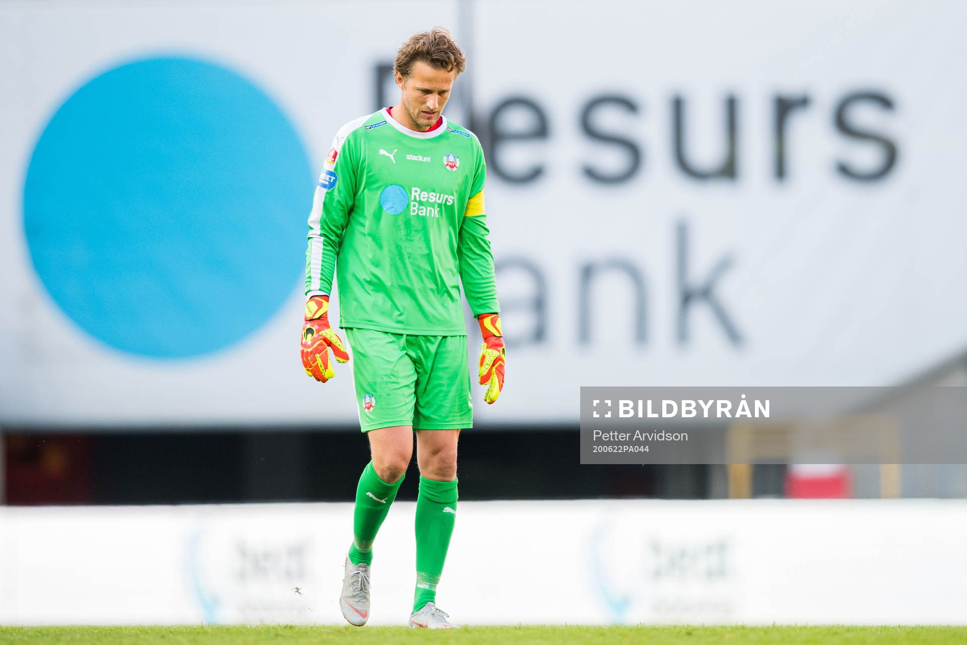 Helsingborgs målvakt Anders Lindegaard deppar