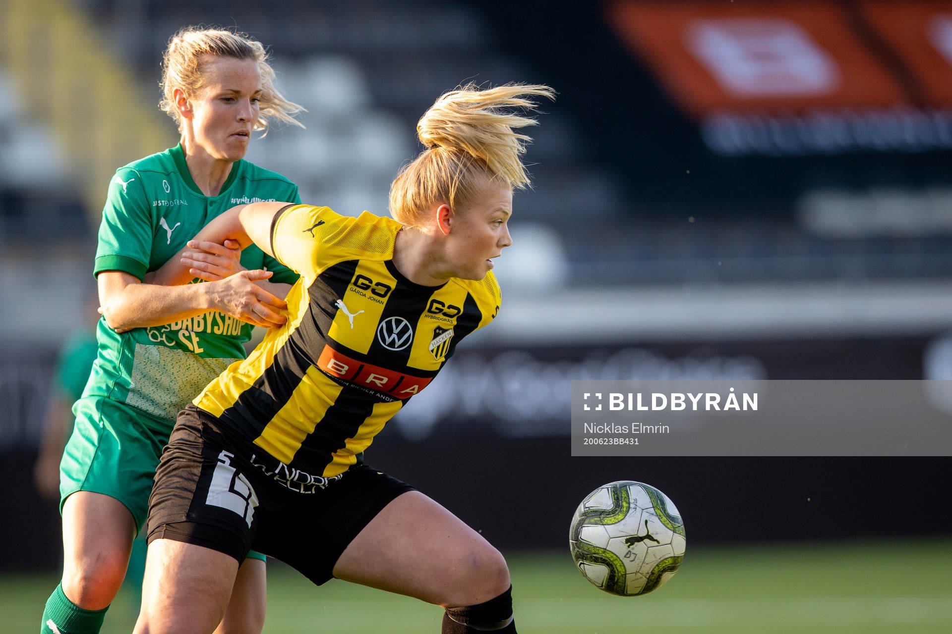 Häckens Felicia Sköld mot Ljungskiles Jennifer Johansson